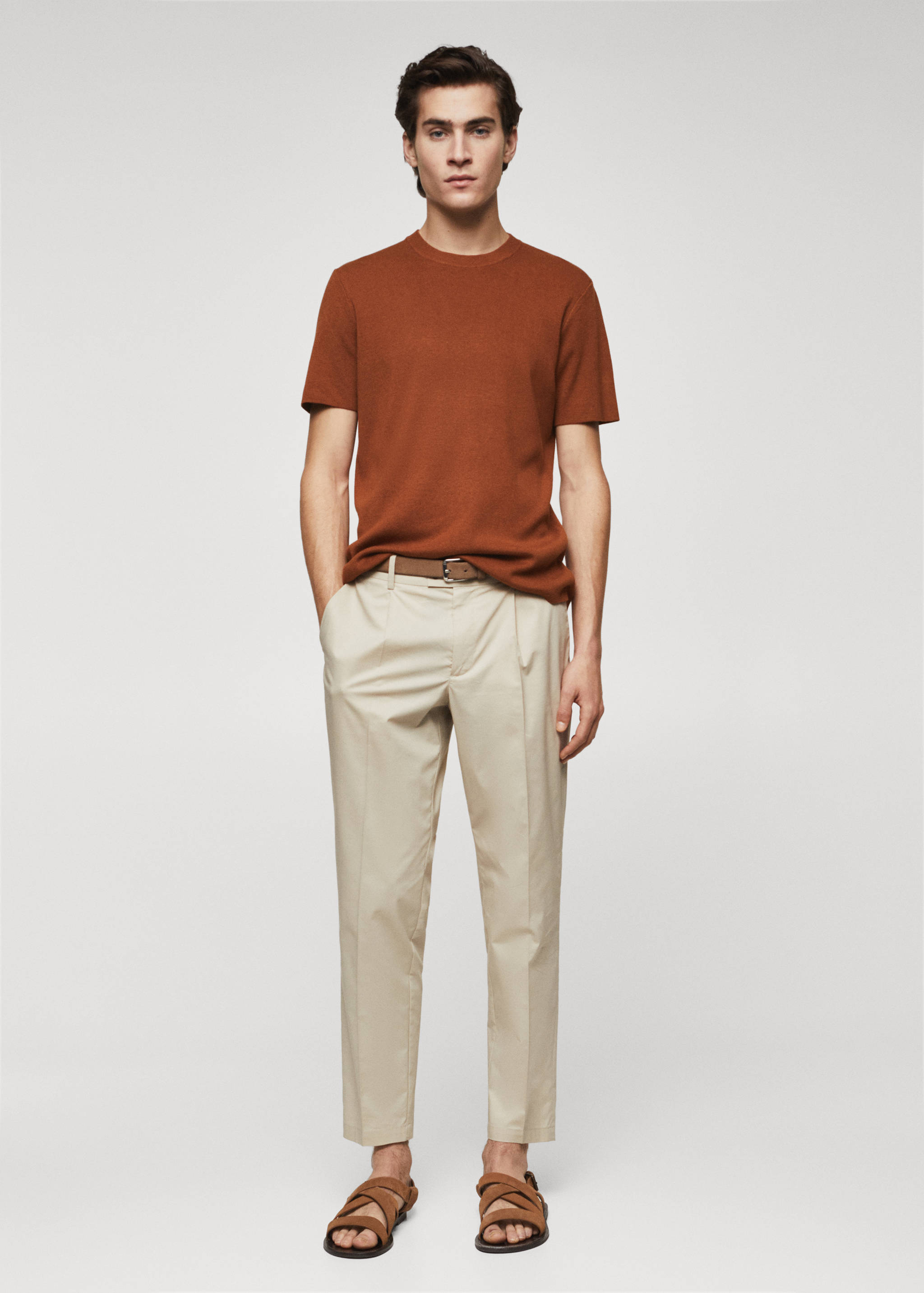 Fine-knit T-shirt - General plane