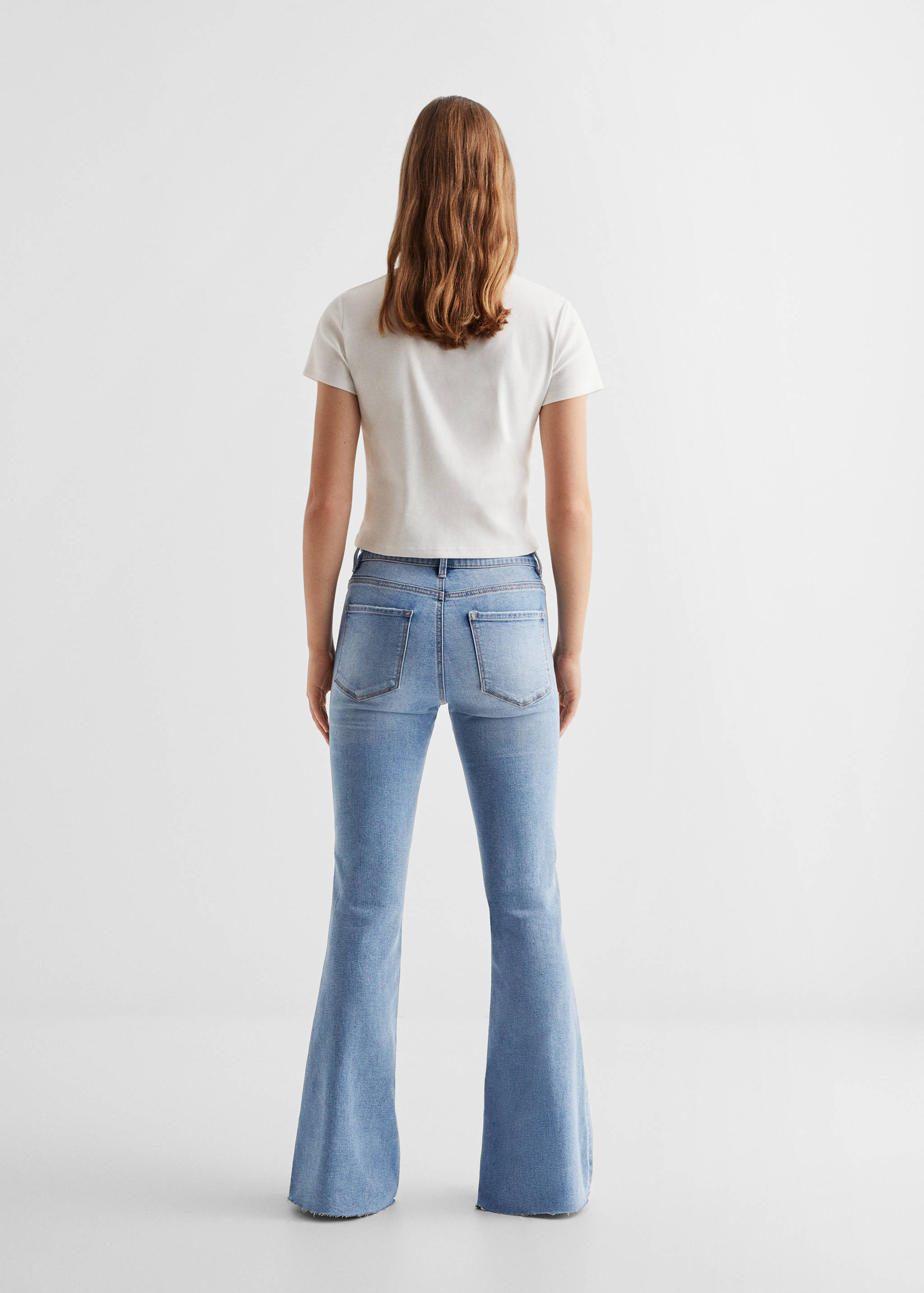 Jean style jupe-culotte ouvertures - Verso de l’article