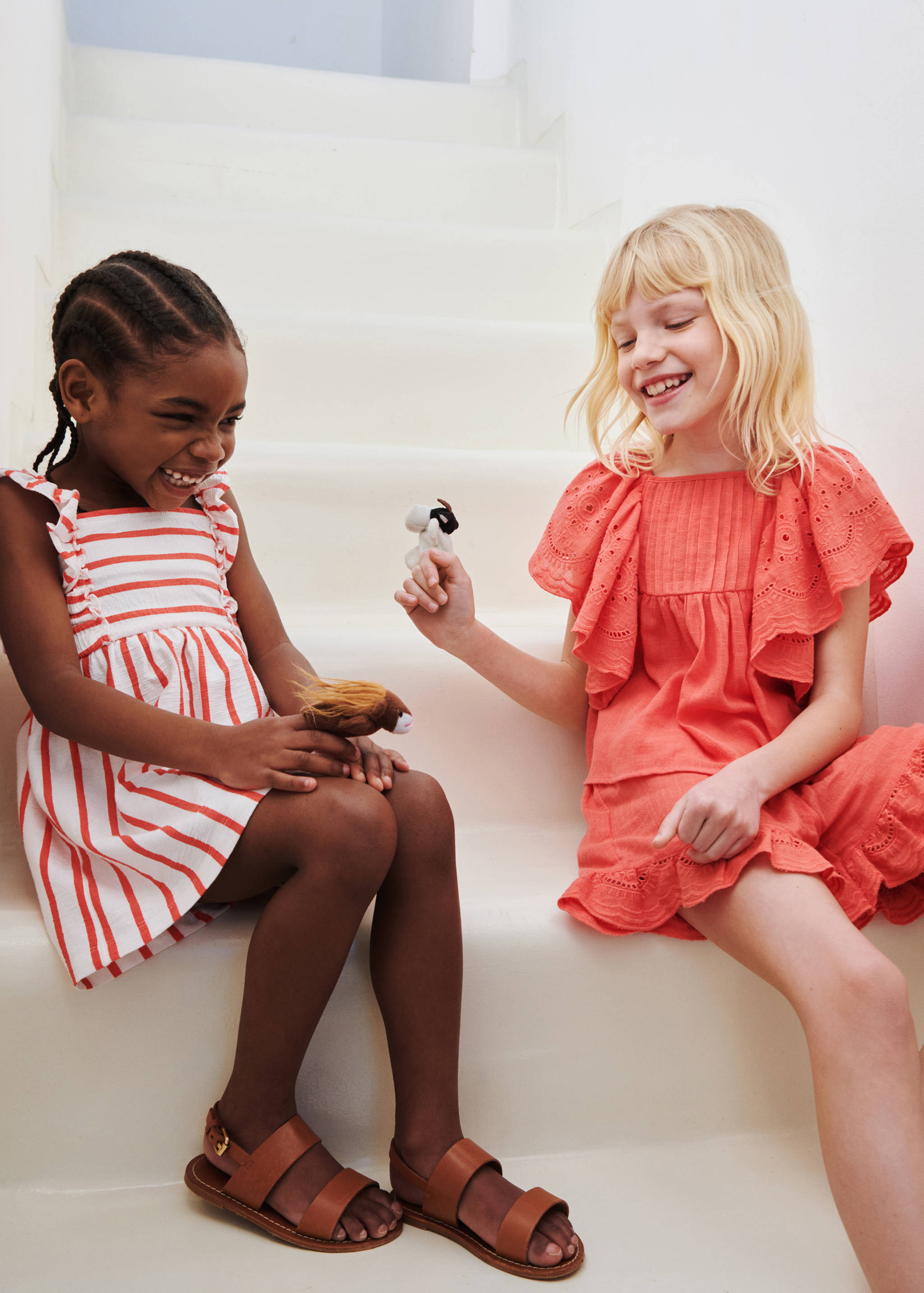 Striped strap dress - General plane