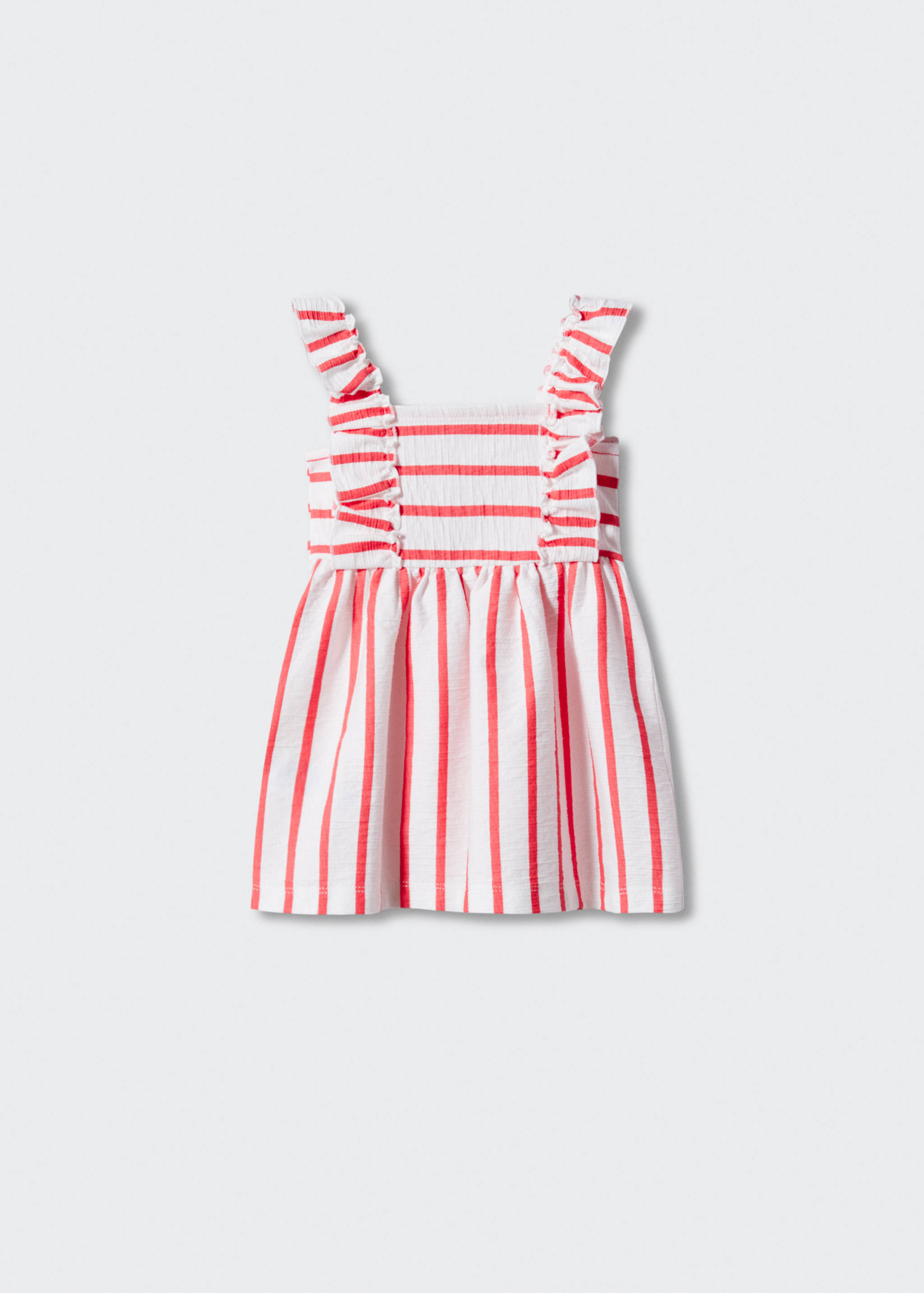 Striped strap dress - Reverse of the article