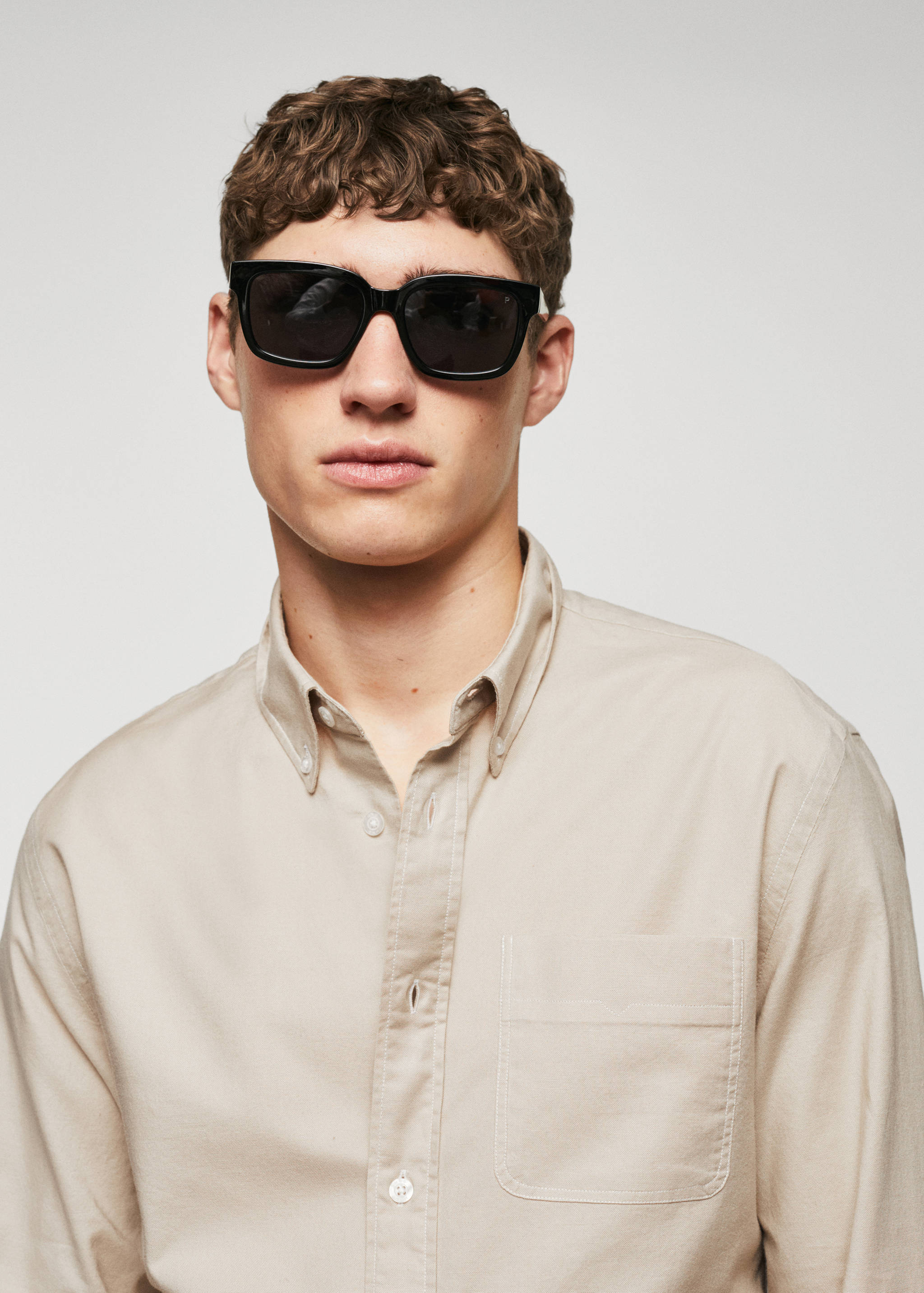 Regular Fit-Hemd aus Oxfordgewebe - Detail des Artikels 1