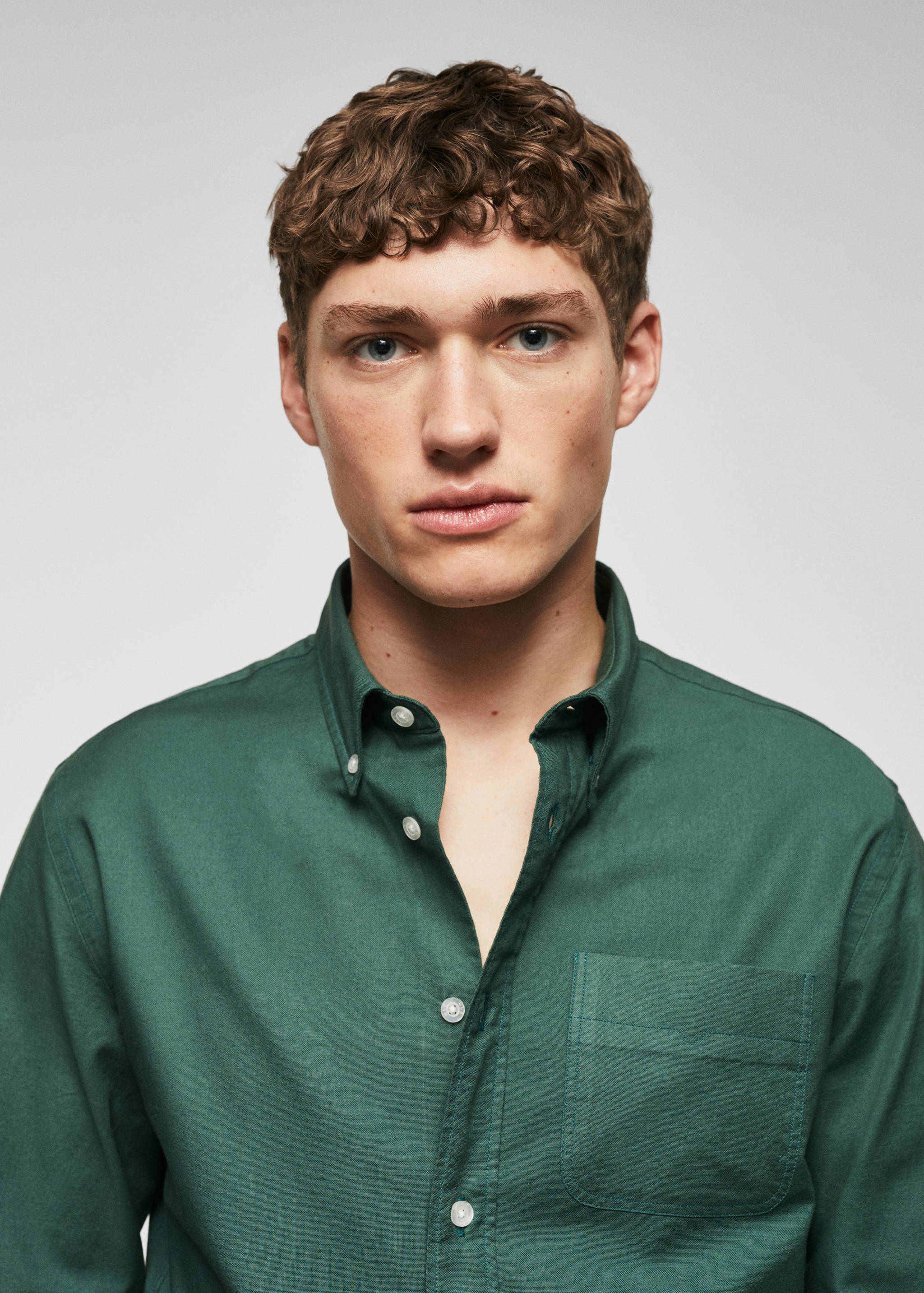 Regular Fit-Hemd aus Oxfordgewebe - Detail des Artikels 1