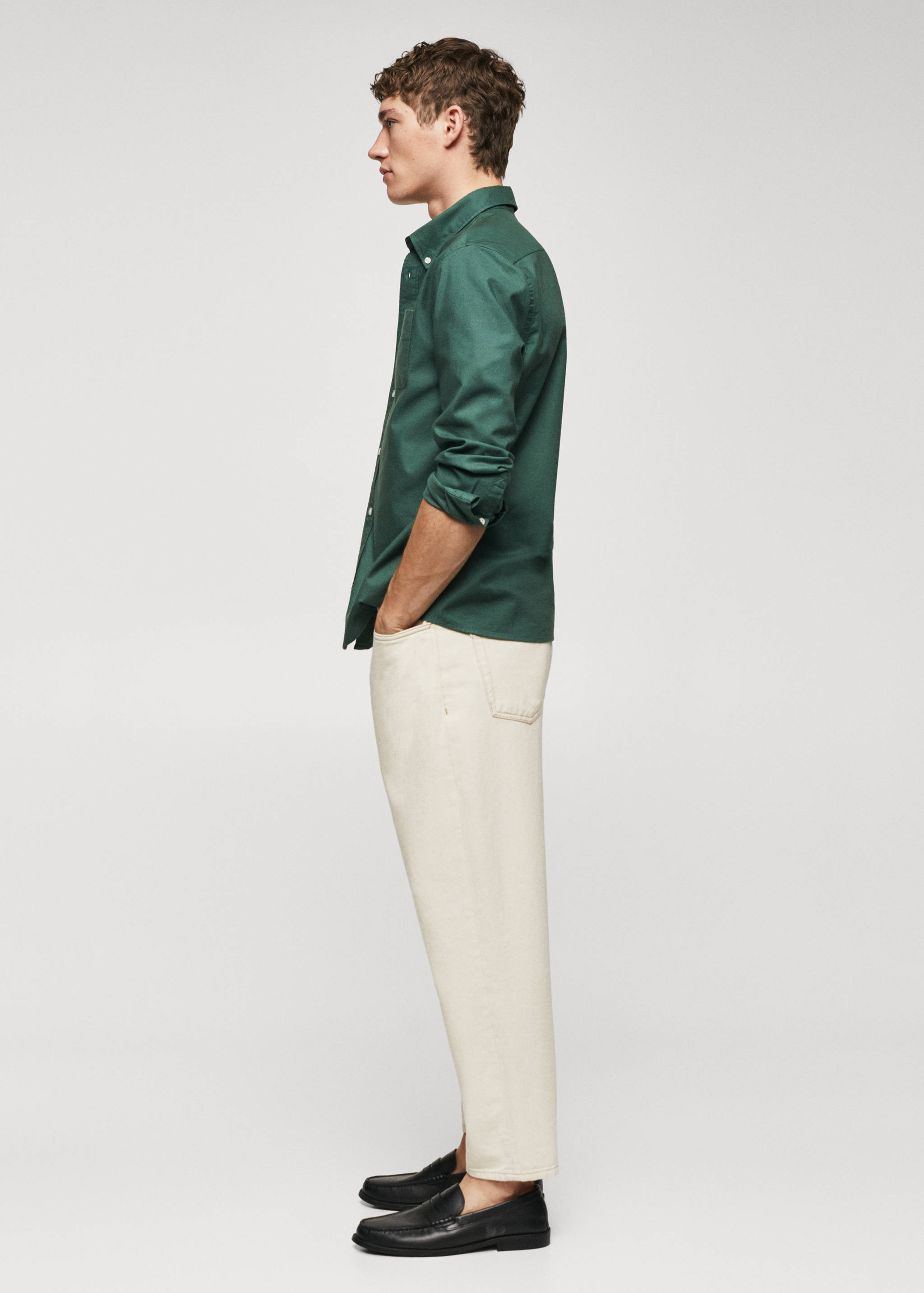 Regular Fit-Hemd aus Oxfordgewebe - Detail des Artikels 2