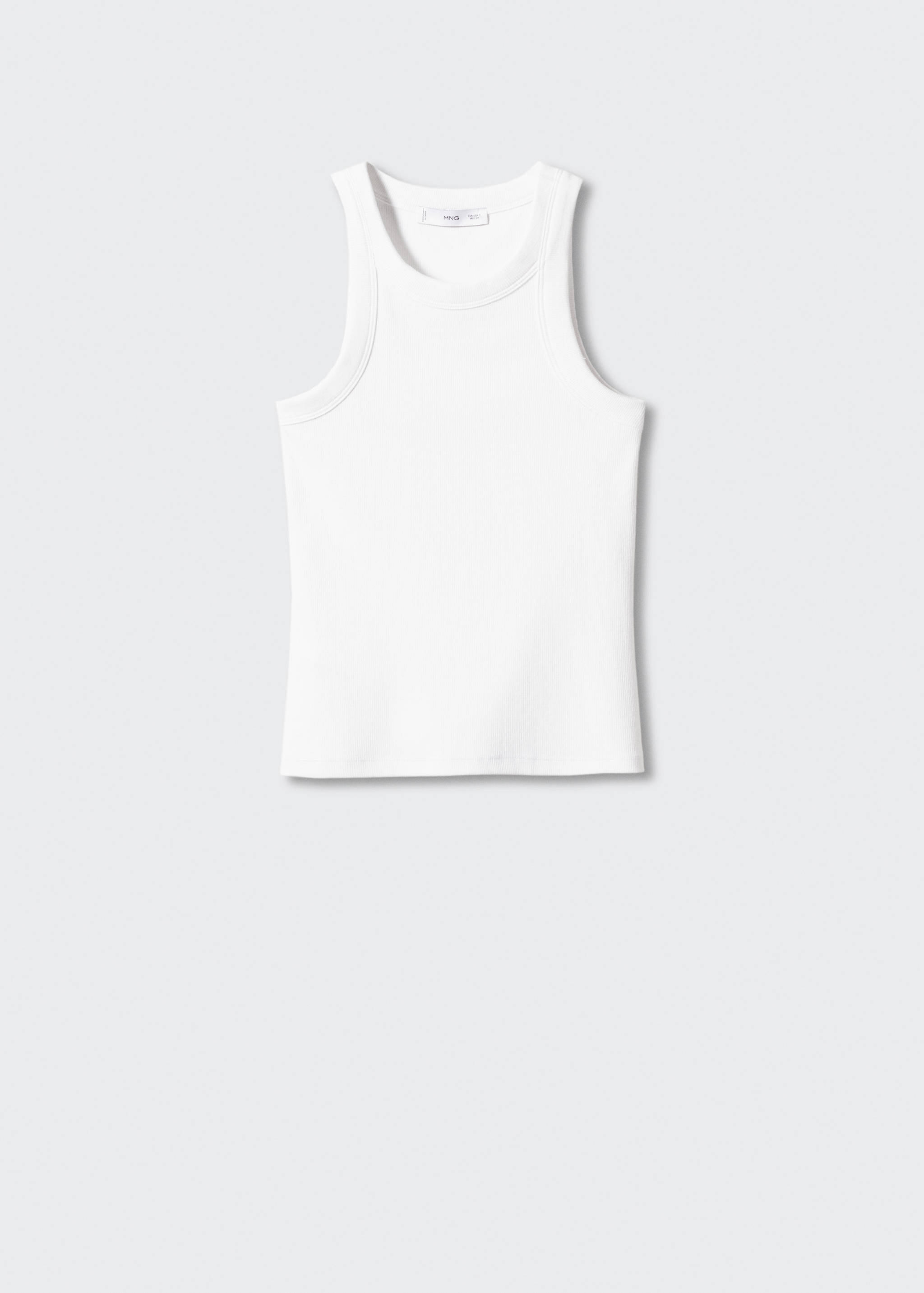 Top canalé algodón - Artículo sin modelo