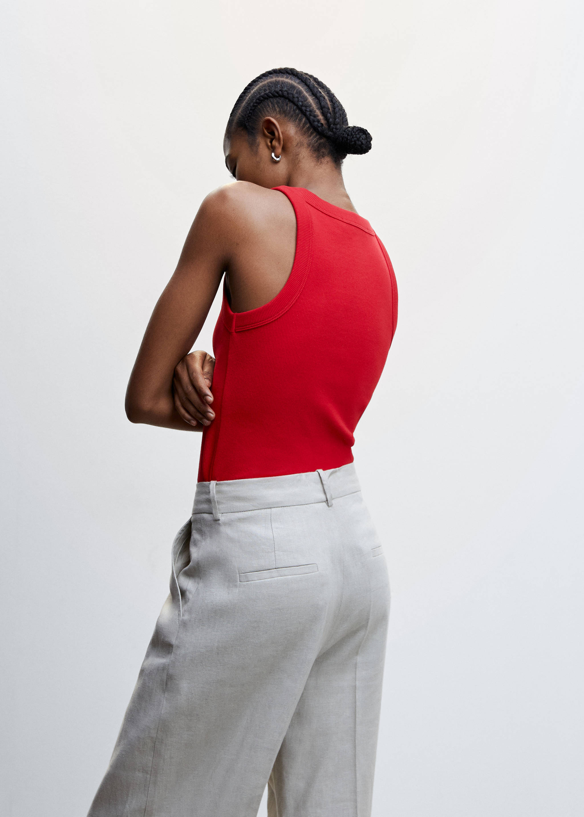 Top canalé algodón - Reverso del artículo