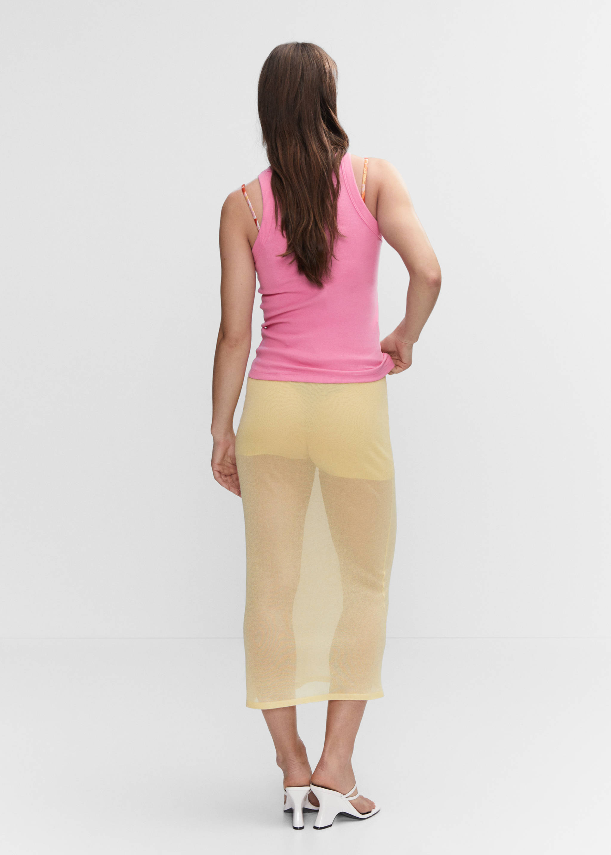 Top canalé algodón - Reverso del artículo