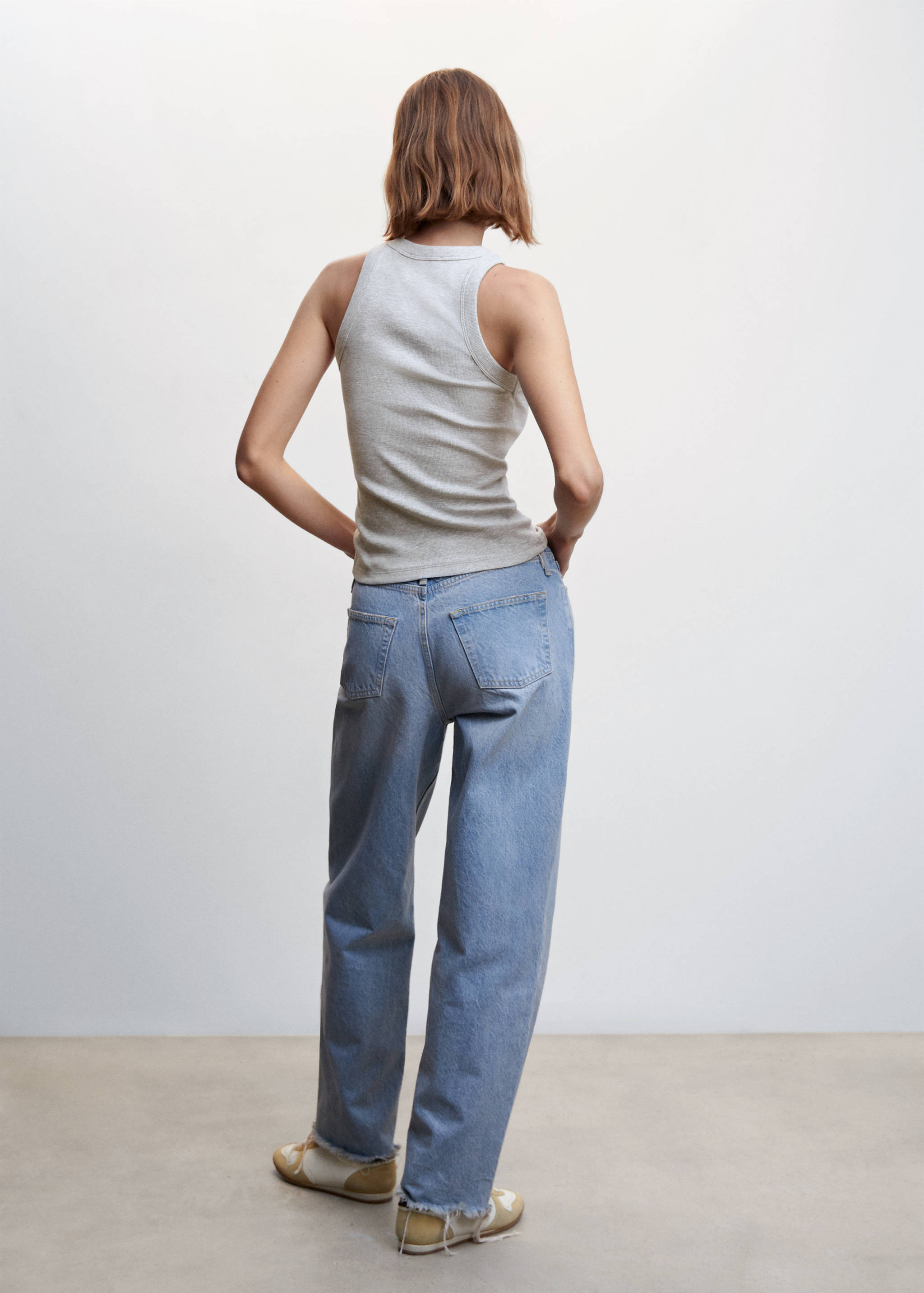 Top canalé algodón - Reverso del artículo