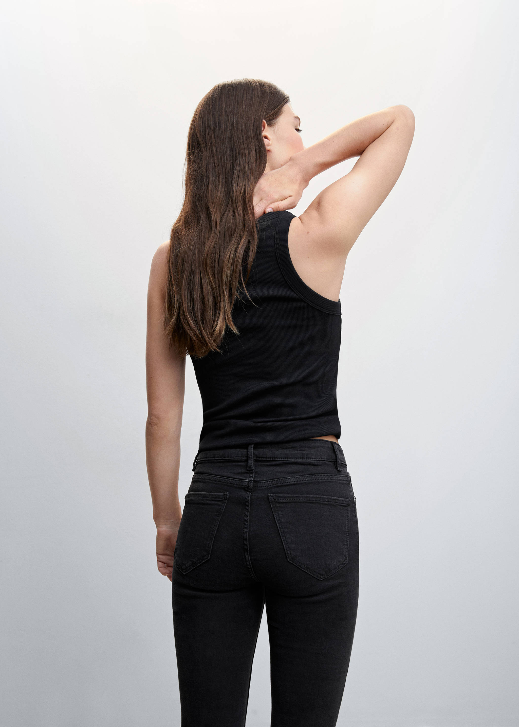 Top canalé algodón - Reverso del artículo