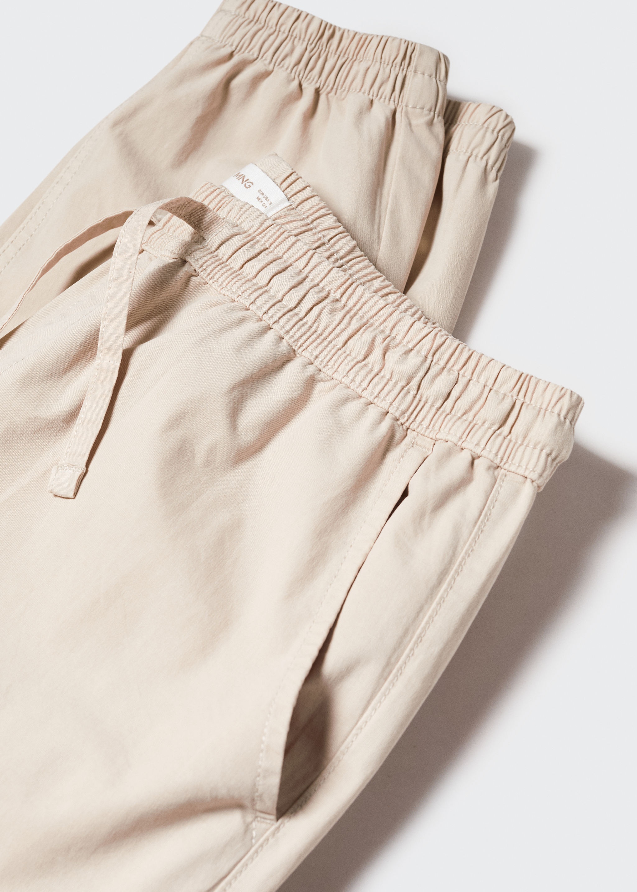 Cotton jogger-style trousers - Details of the article 8