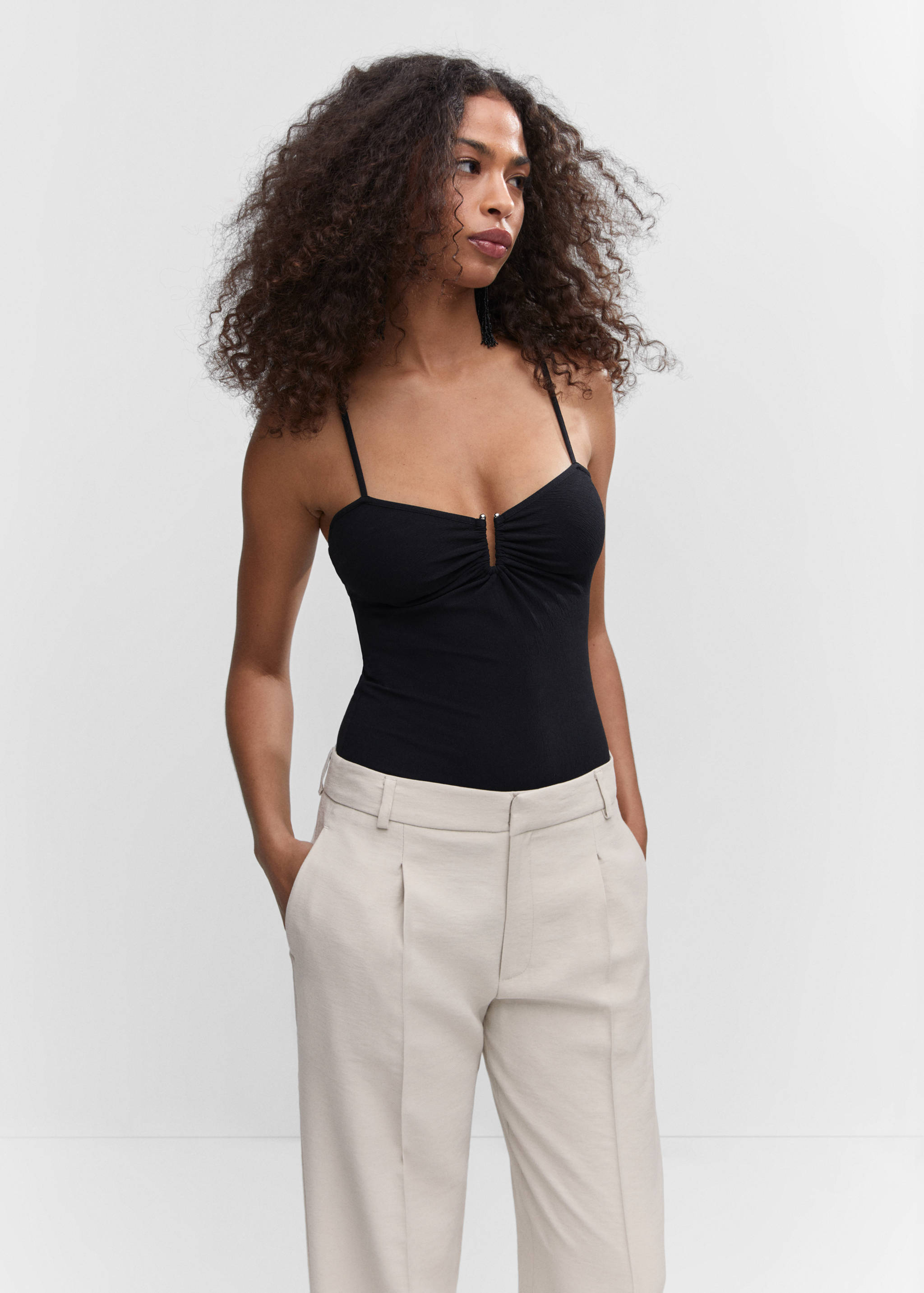 Pantalón recto pinzas - Detalle del artículo 1