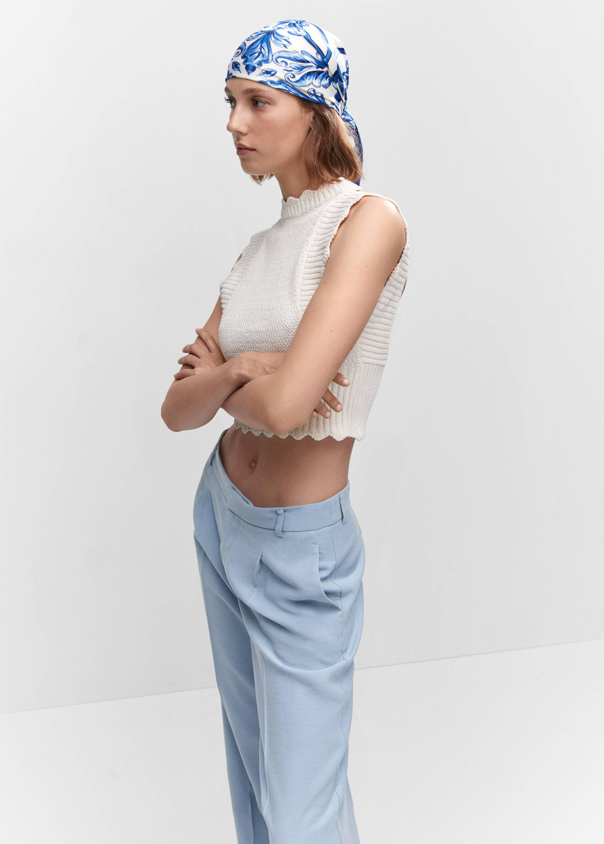 Pantalón recto pinzas - Detalle del artículo 6