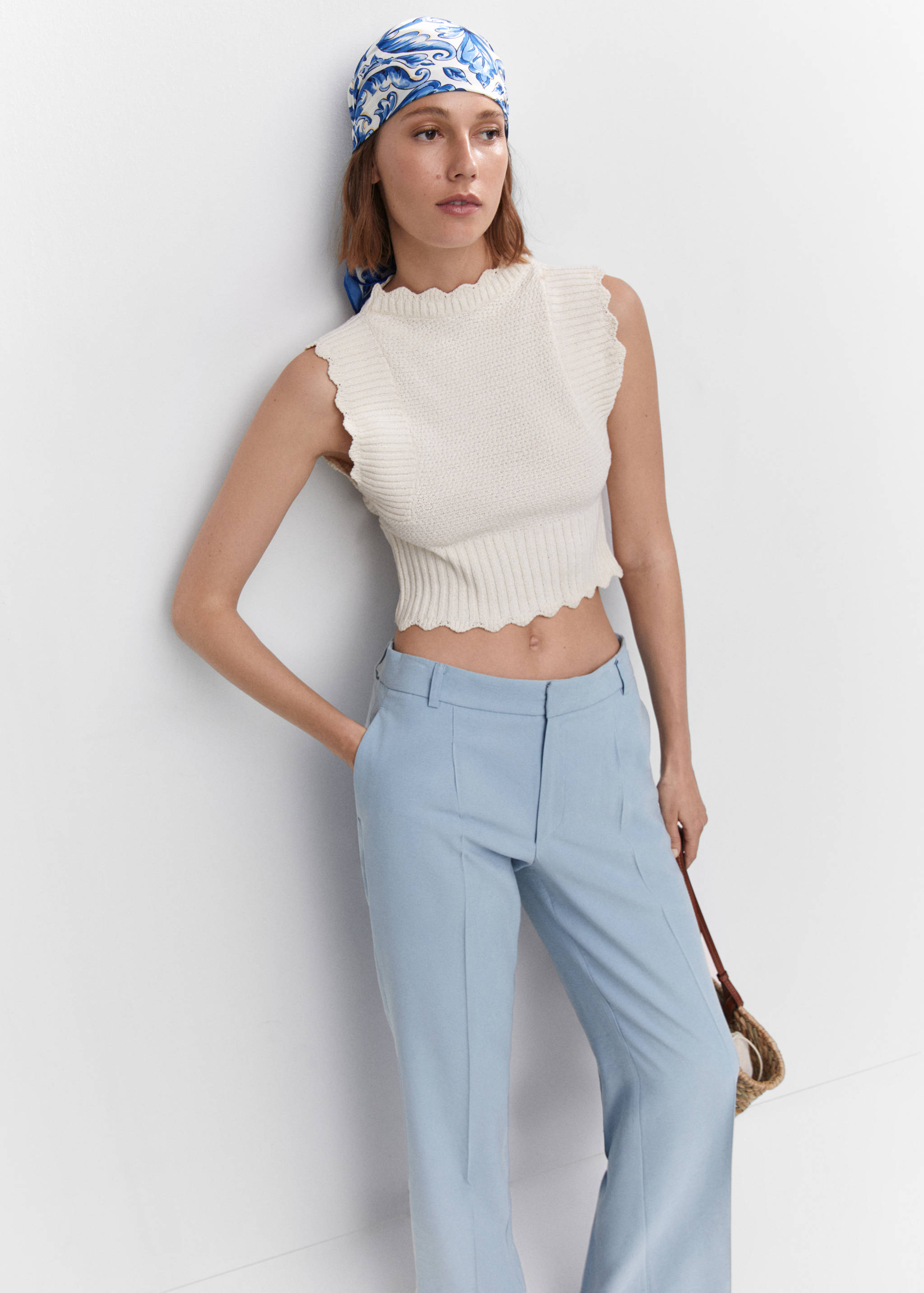 Pantalón recto pinzas - Detalle del artículo 2