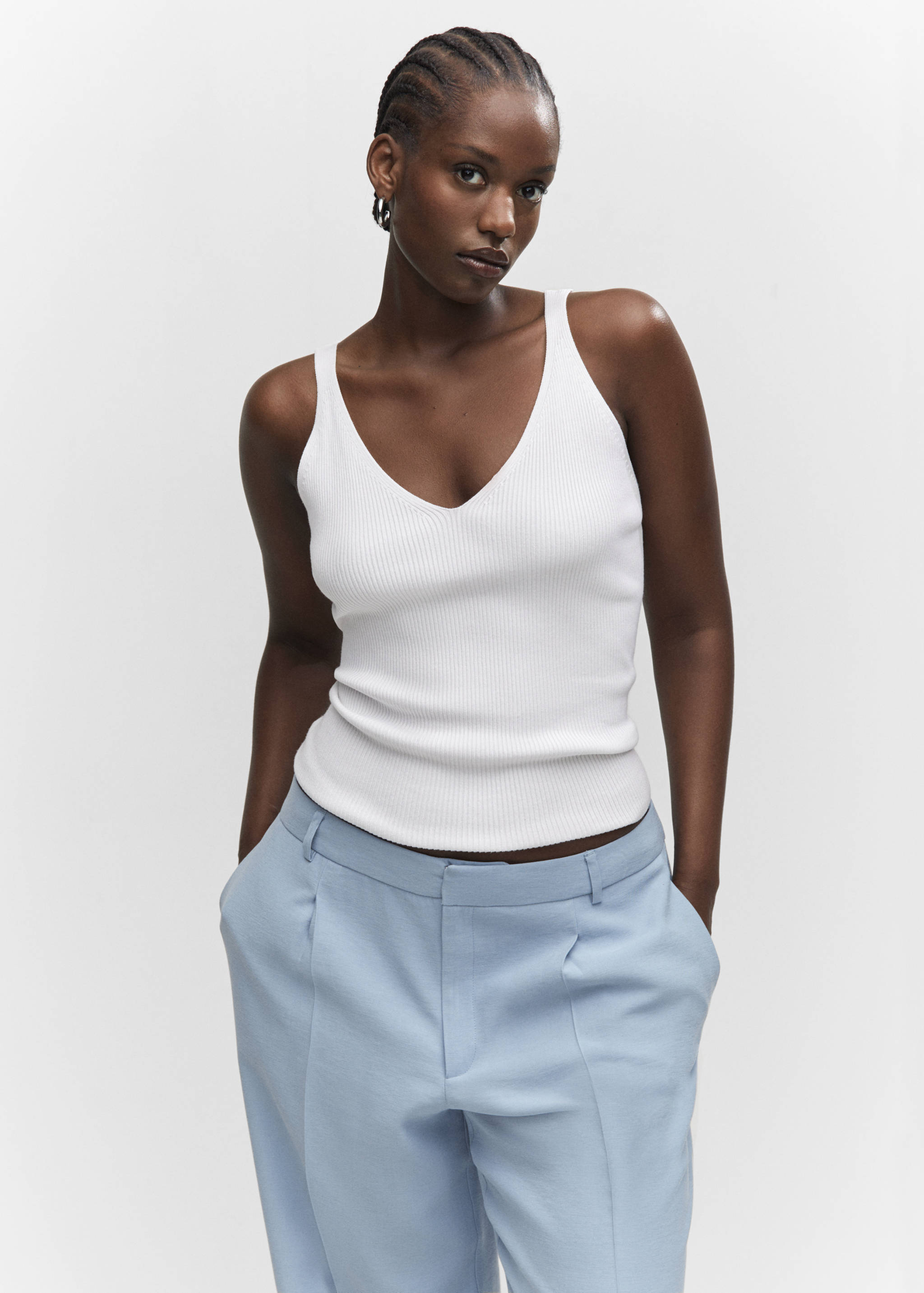 Pantalón recto pinzas - Detalle del artículo 5