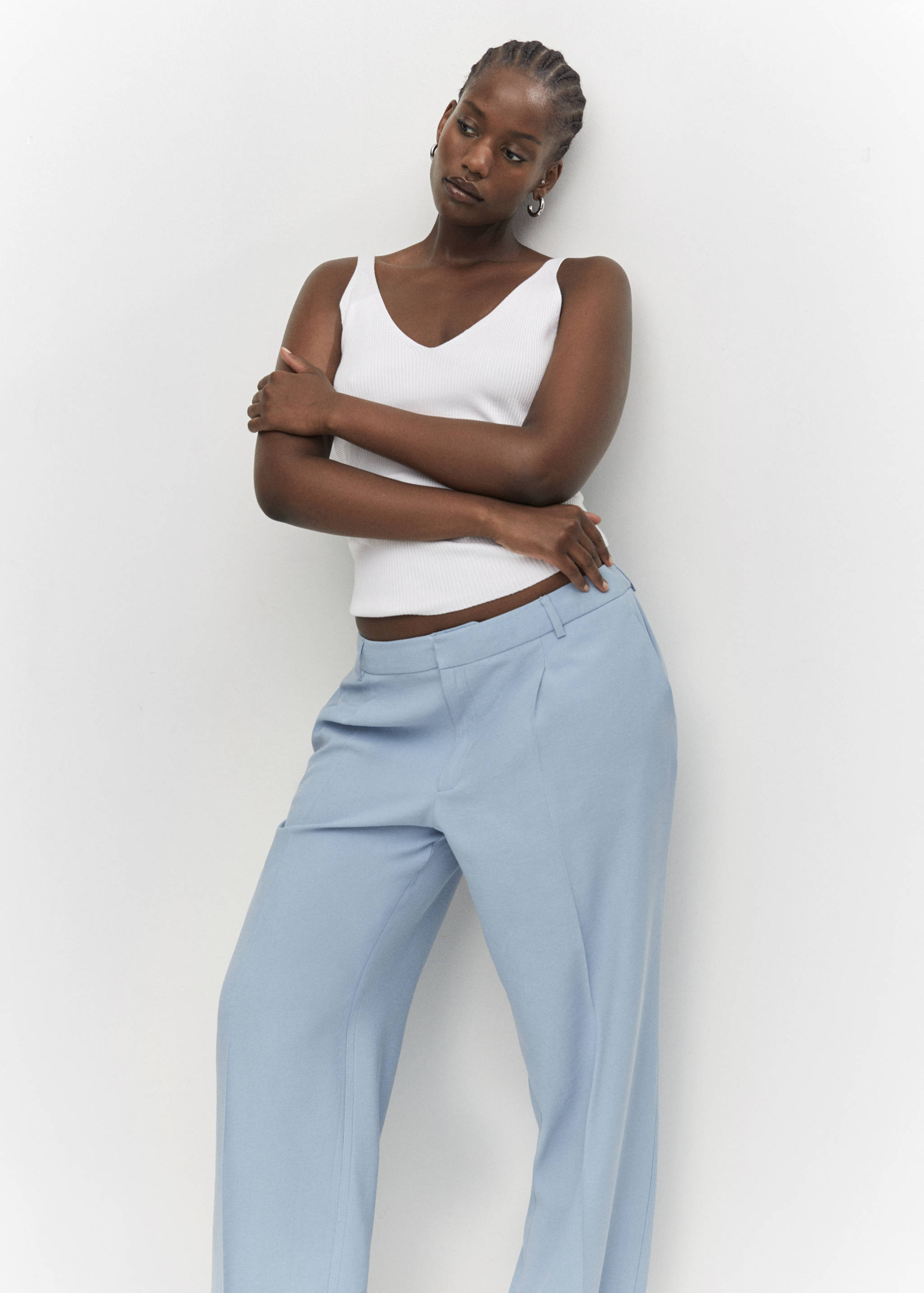 Pantalón recto pinzas - Detalle del artículo 4