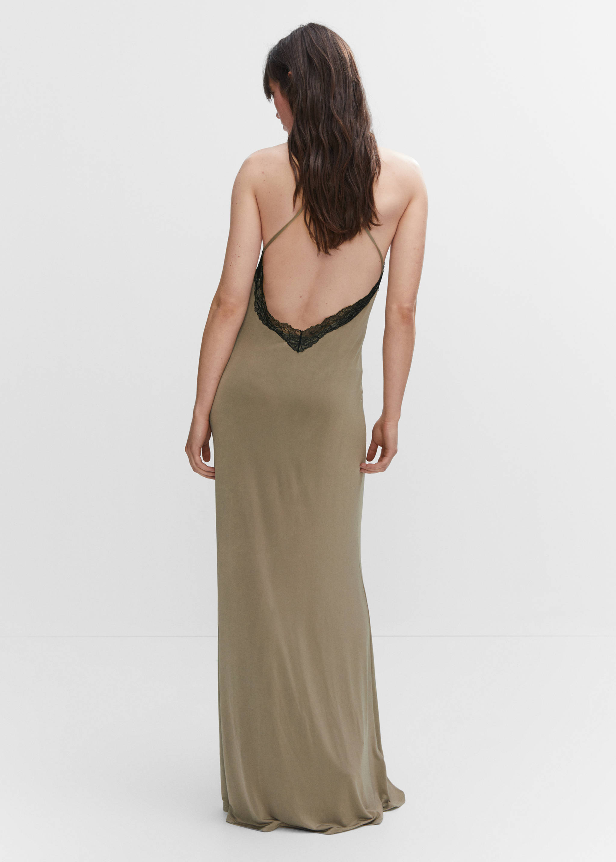 Open-back slip dress - Reverse of the article