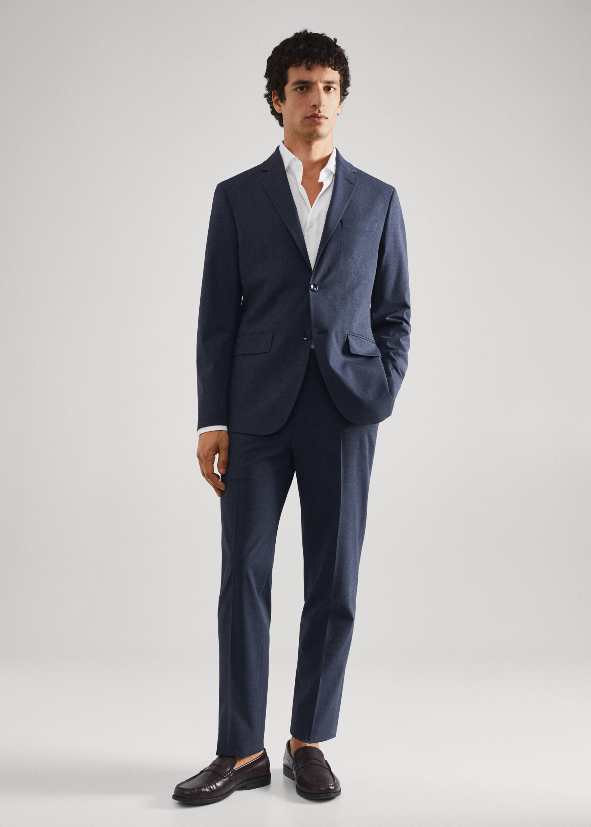 Obleková košile regular fit s manžetovými knoflíčky - Celkový náhled