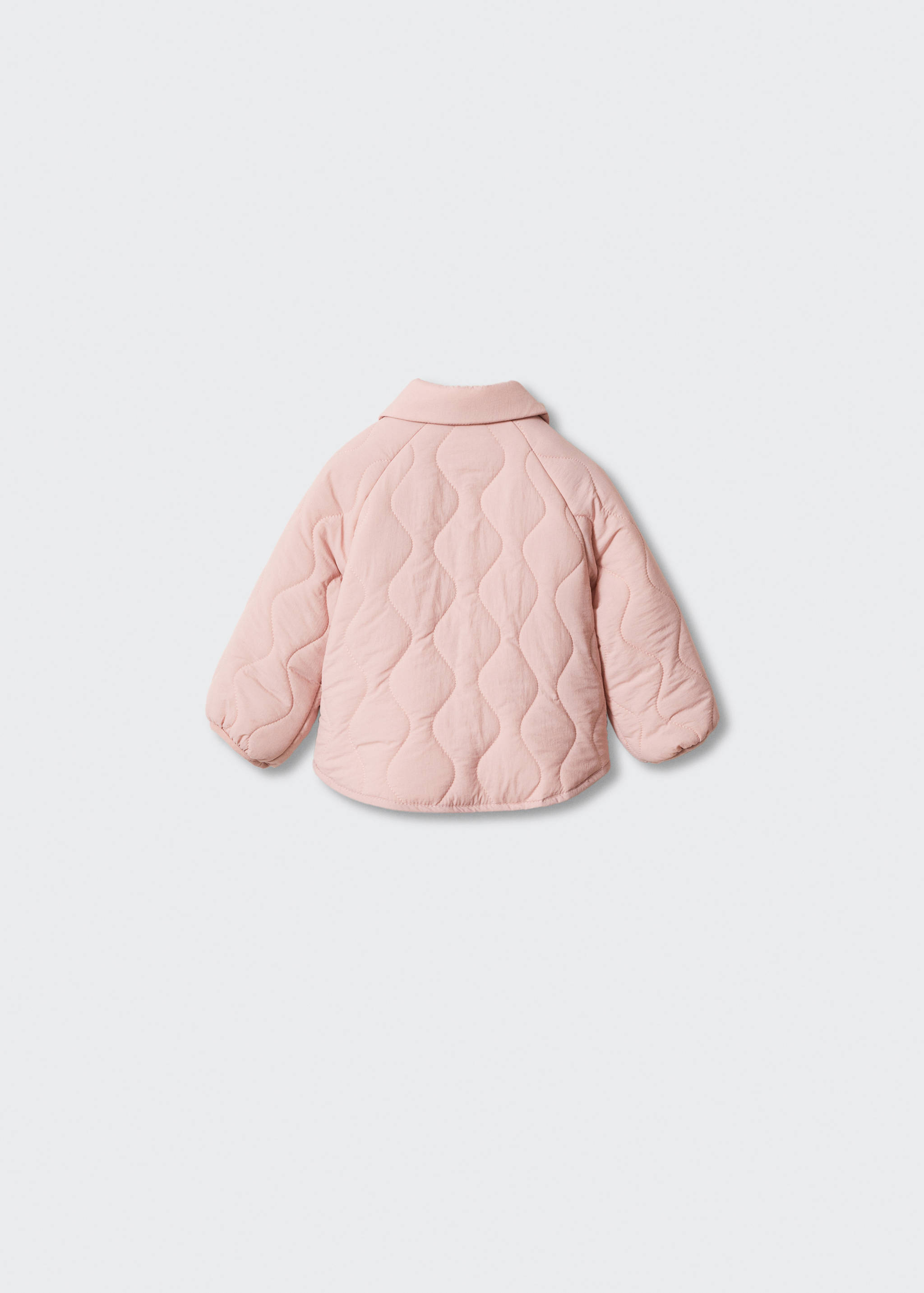 Quilted coat with collar - Reverse of the article