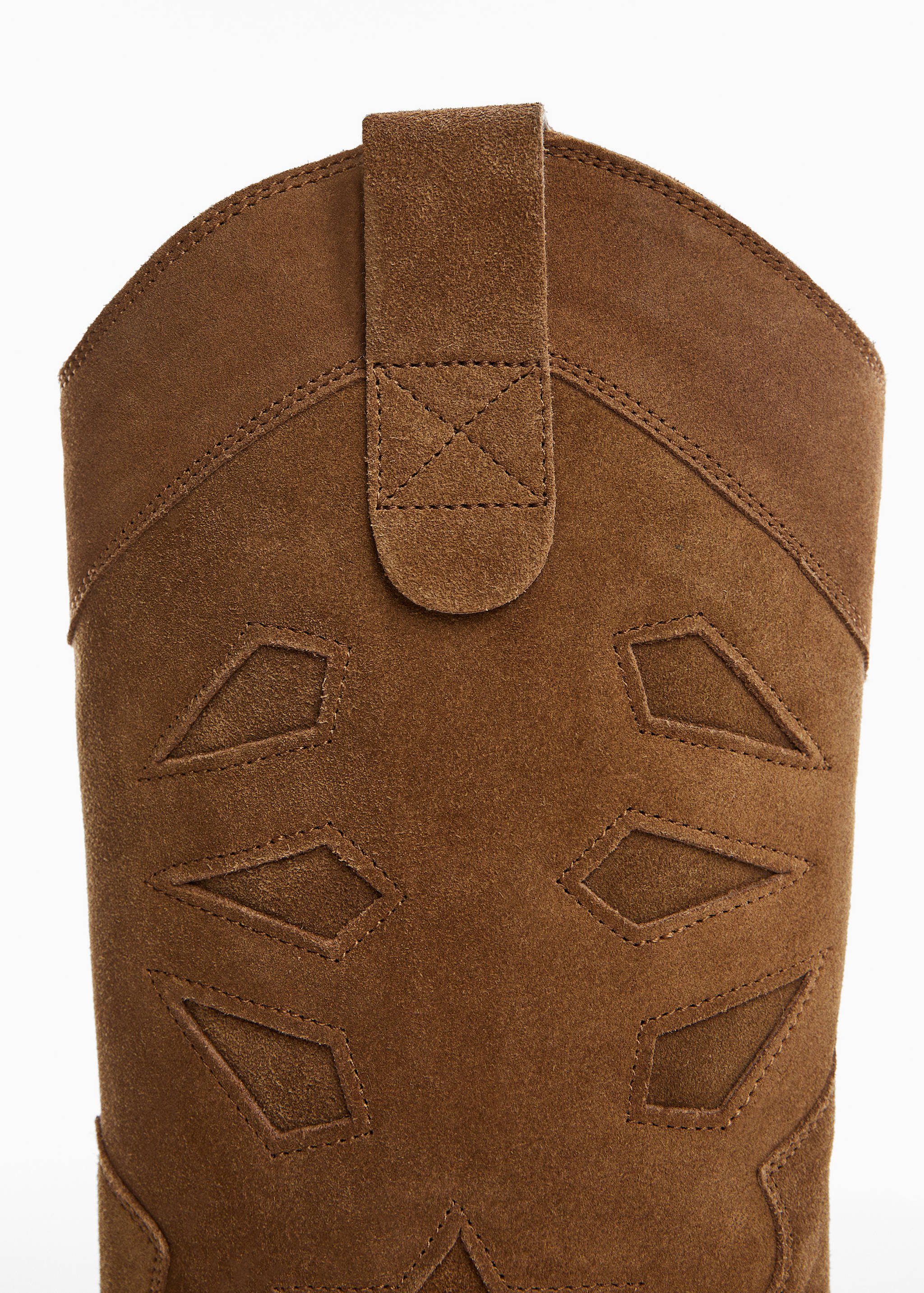 Kožené vysoké boty na podpatku - Detail zboží 2