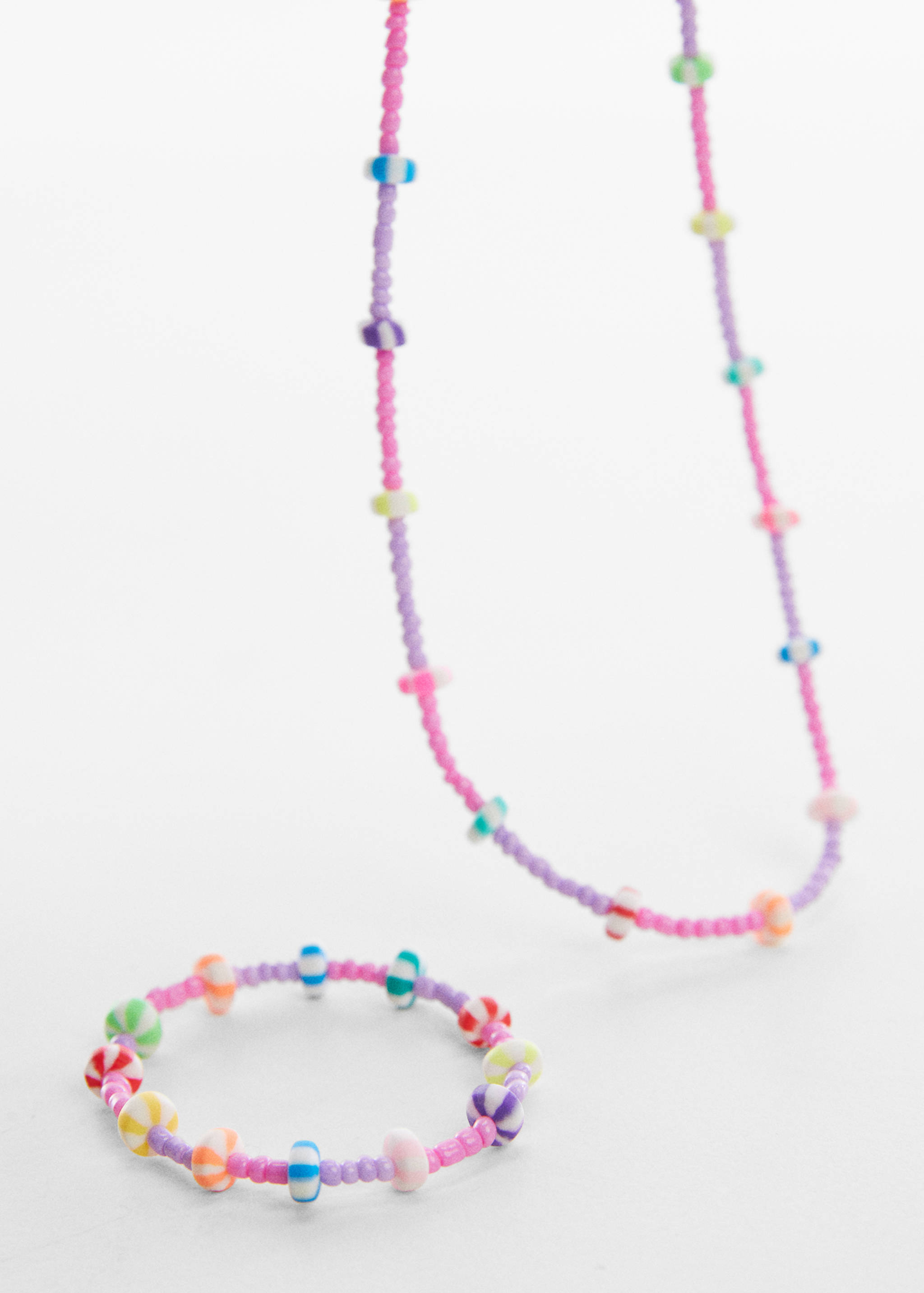 Collier perles combinées - Plan moyen