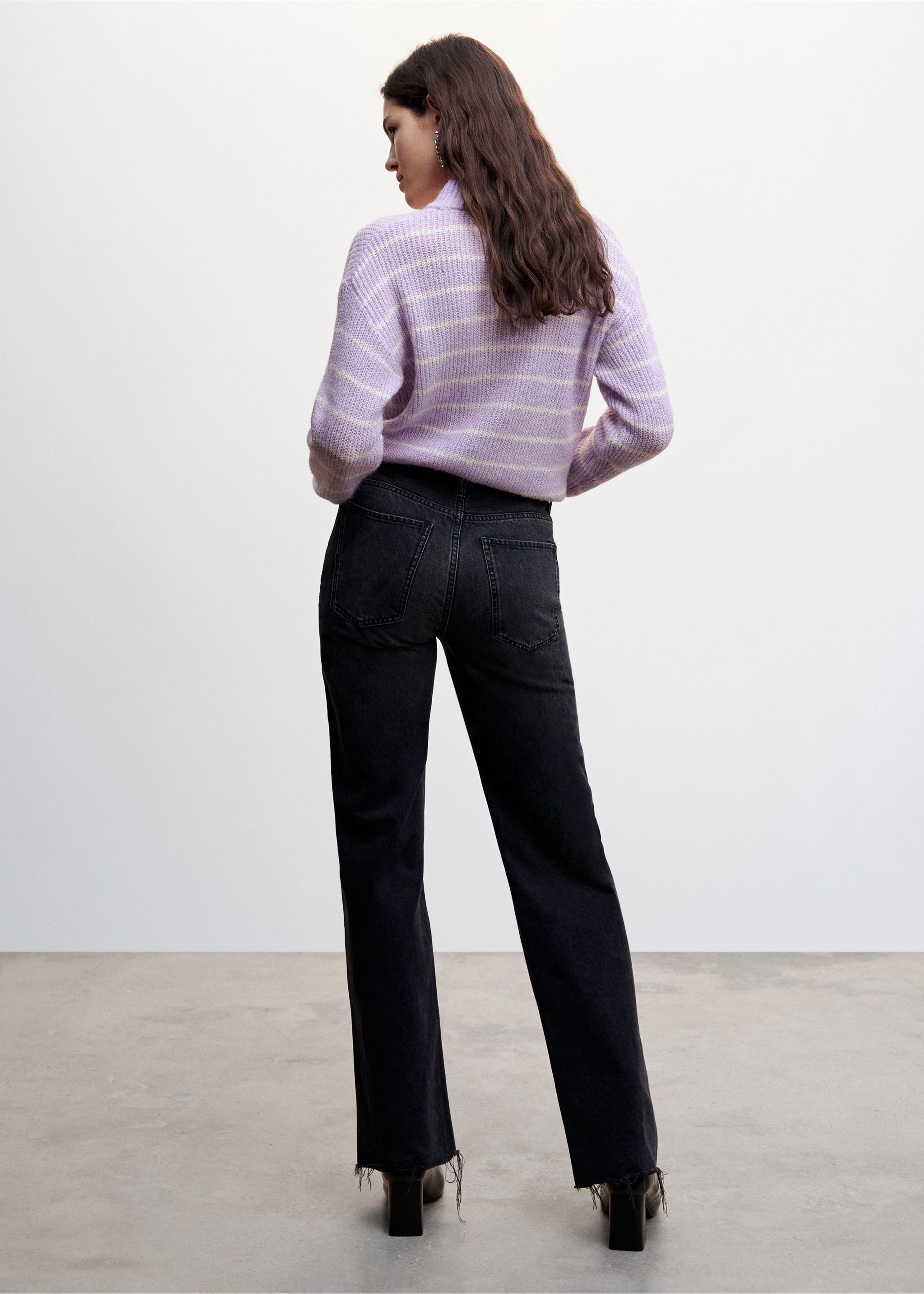 Lurex stripes sweater - Reverse of the article