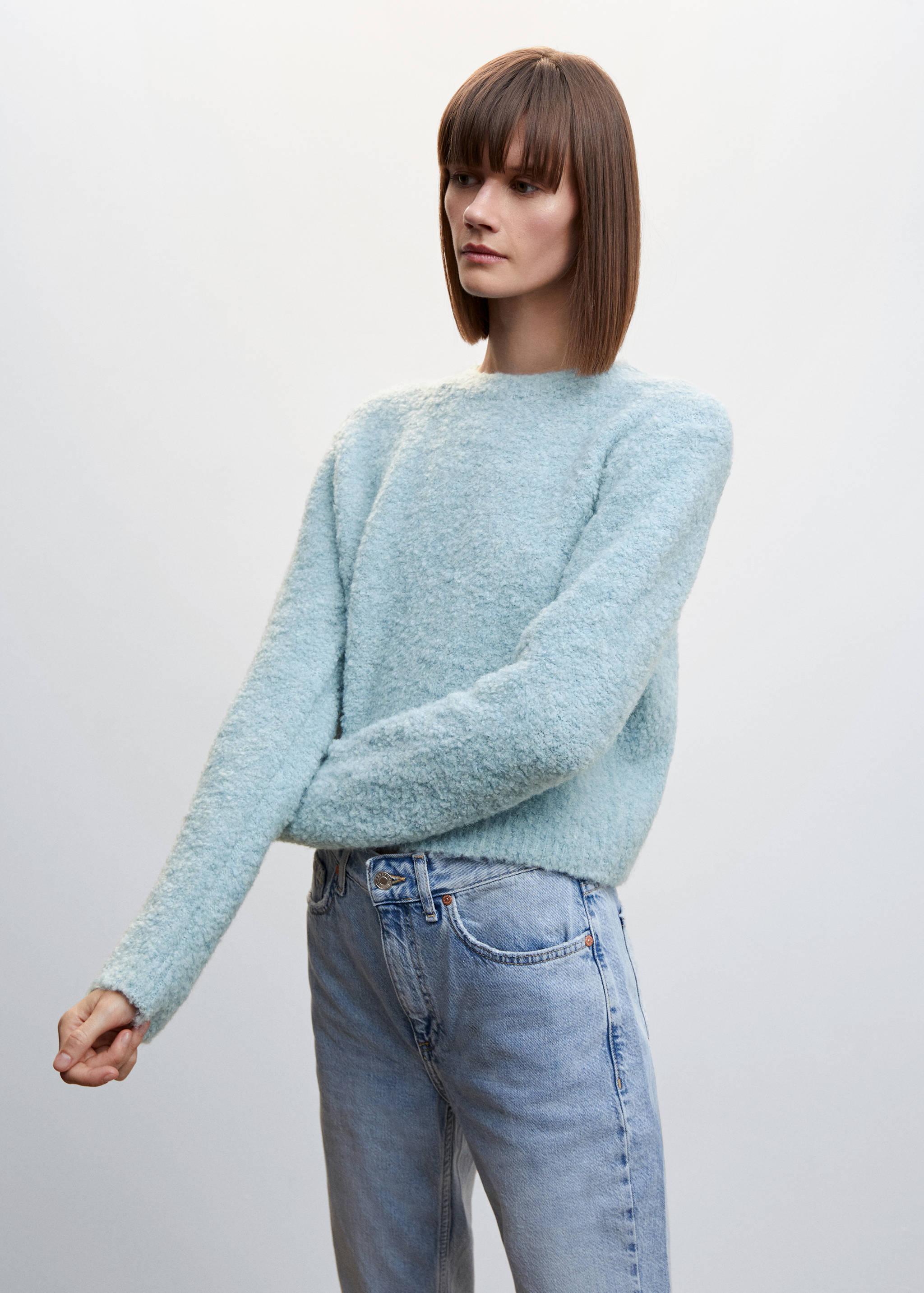 Bouclé sweater - Medium plane