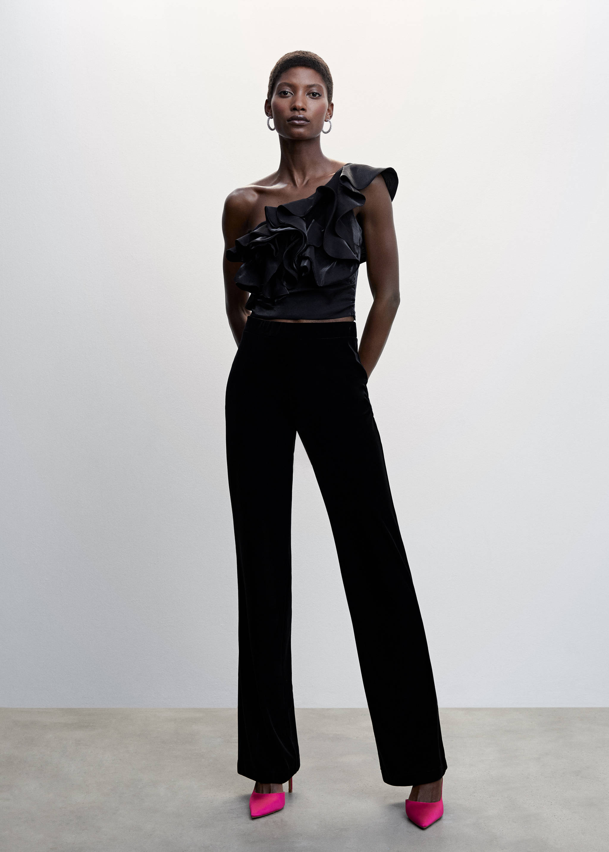 Blouse asymétrique volants - Plan général