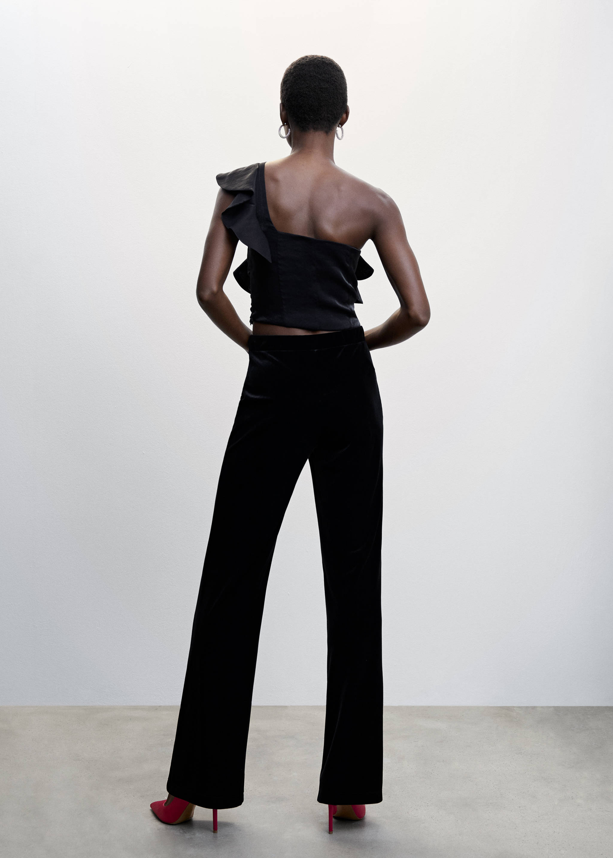 Blouse asymétrique volants - Verso de l’article