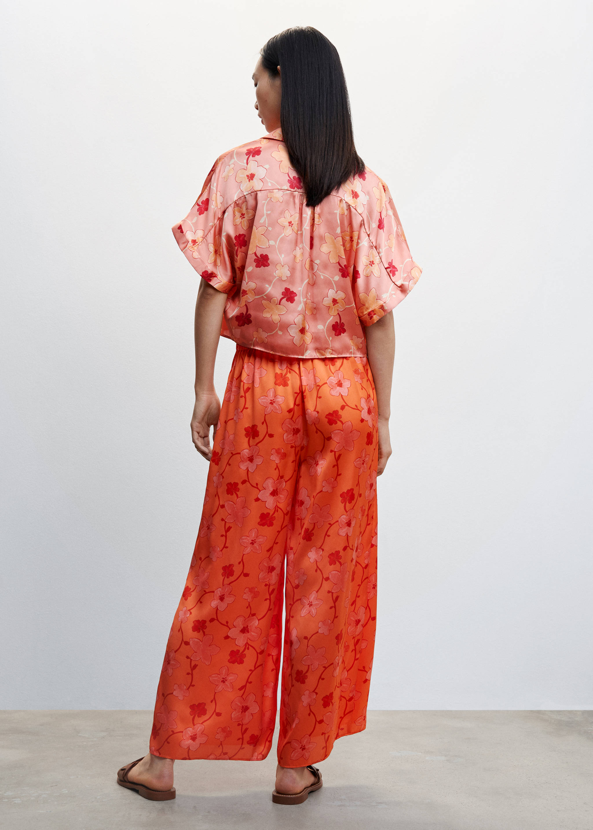 Pantalón palazzo estampado - Reverso del artículo