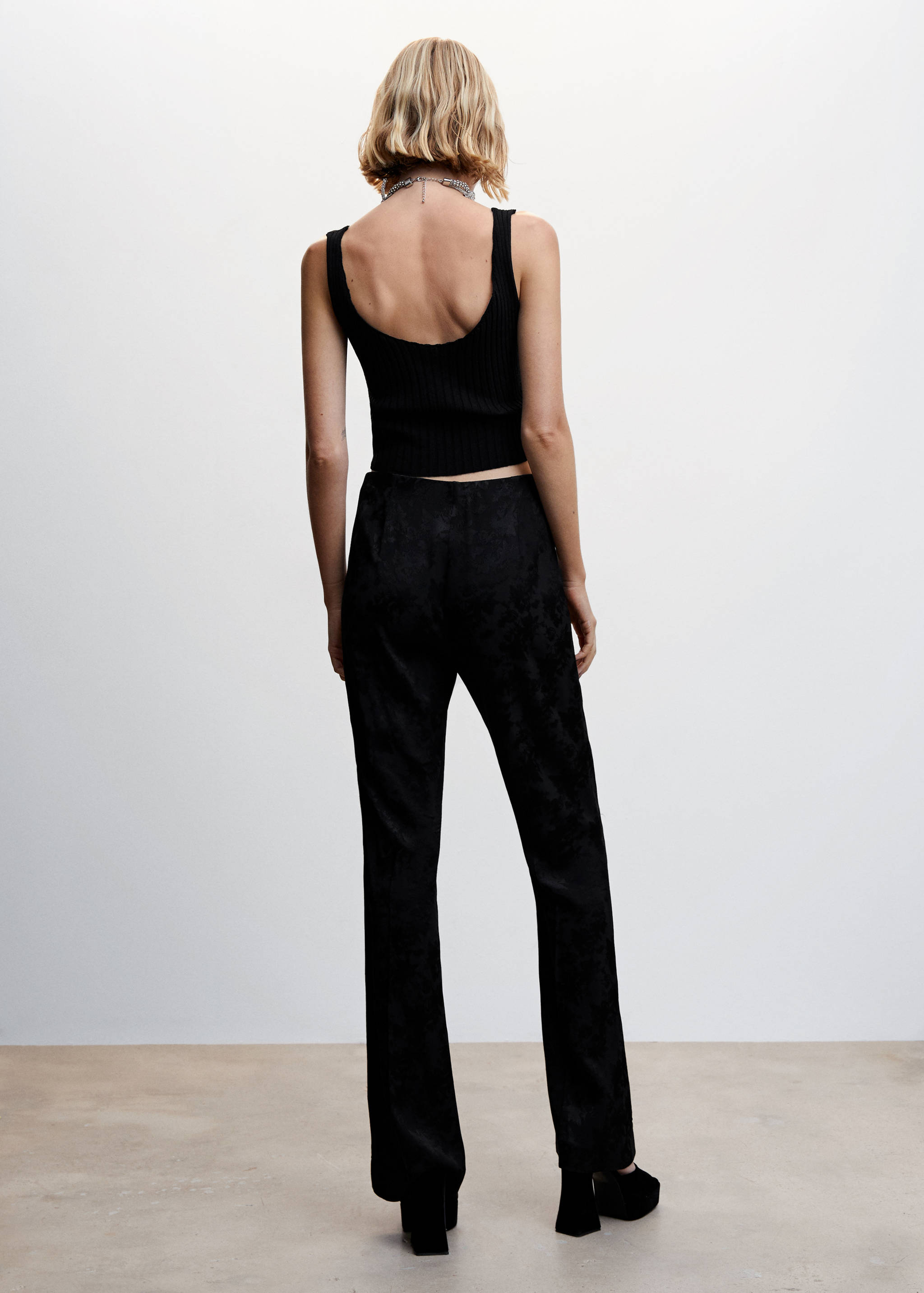 Top côtelé cordons - Verso de l’article