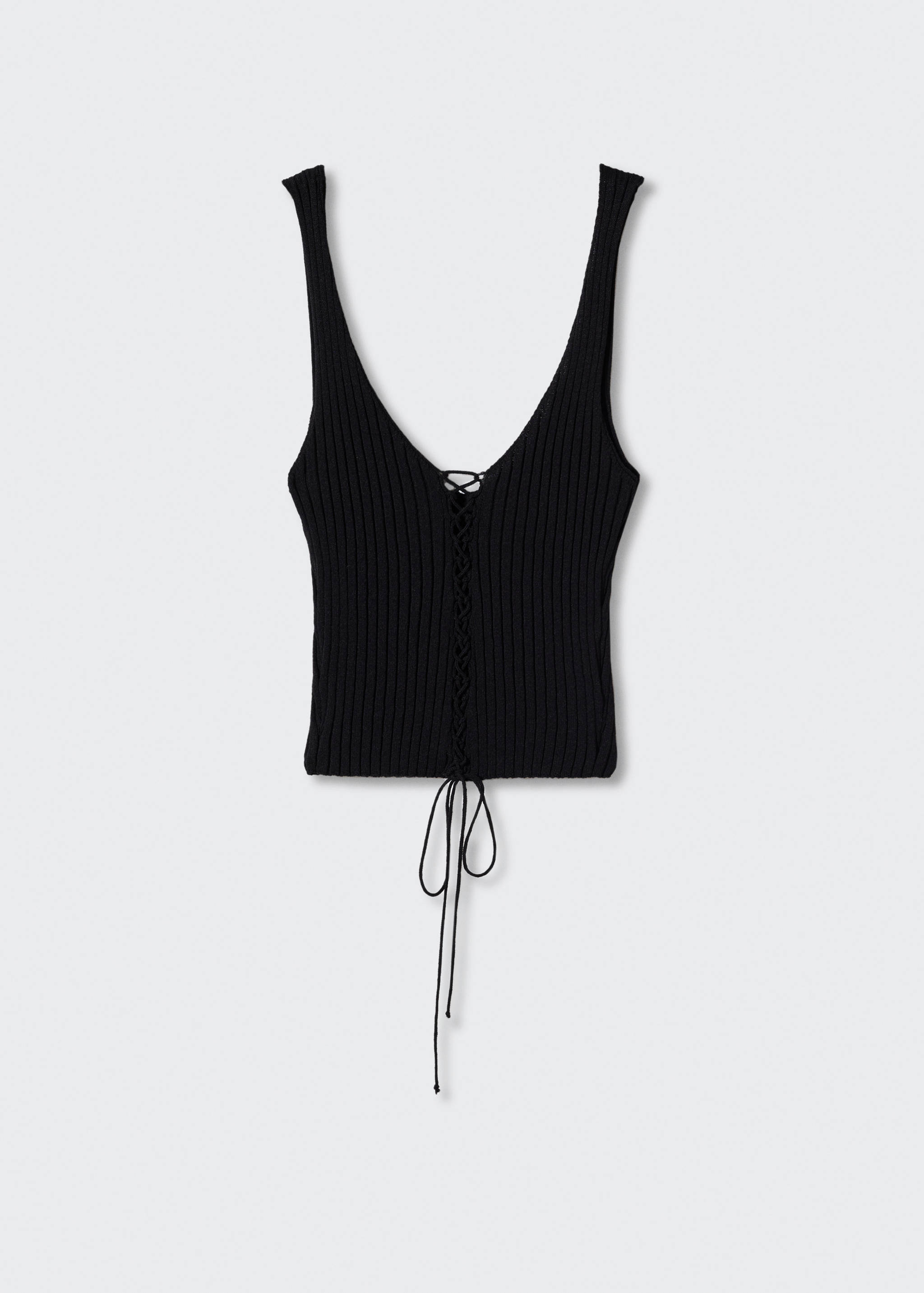 Top côtelé cordons - Article sans modèle