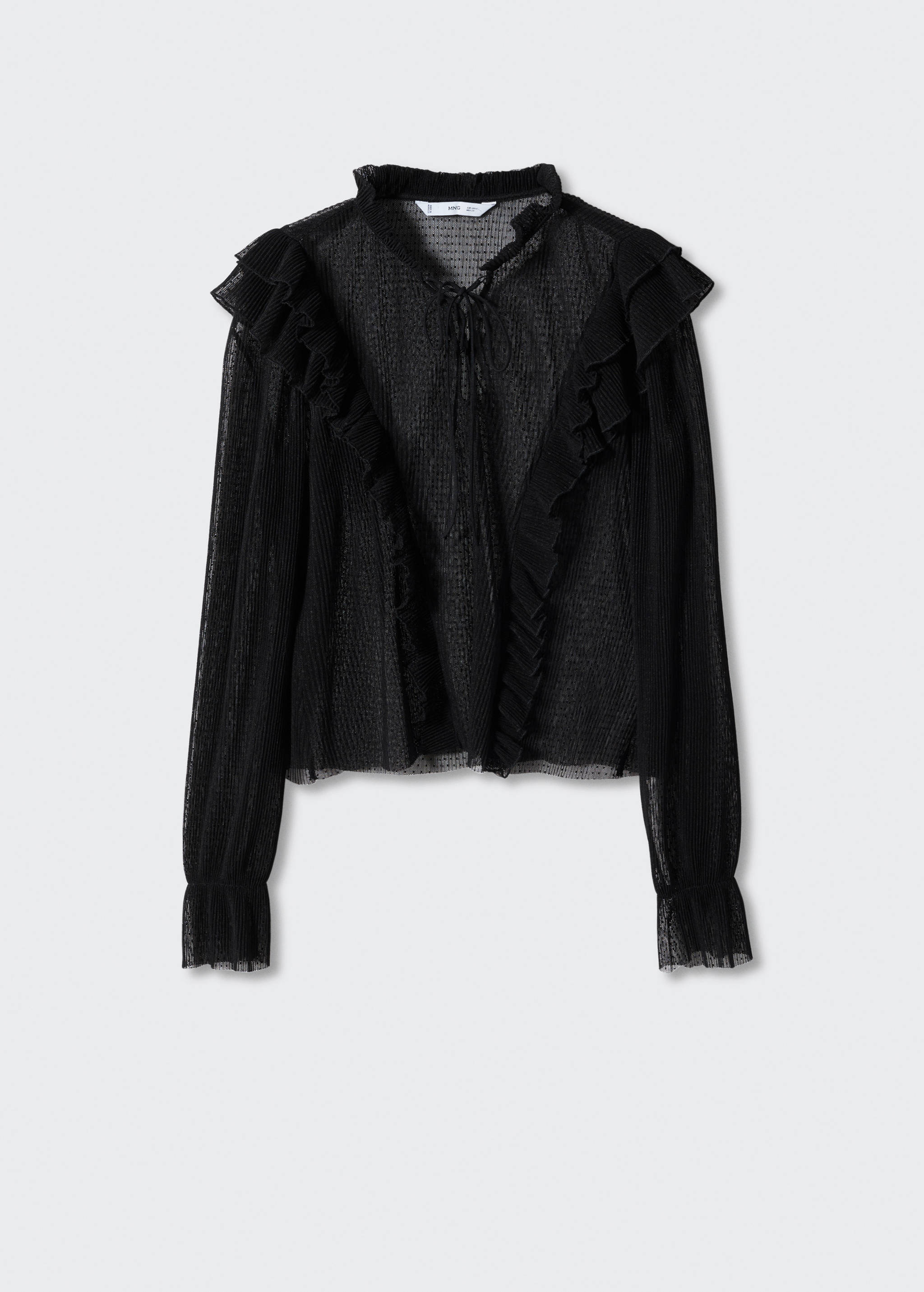 Blusa semitransparente lunares - Artículo sin modelo