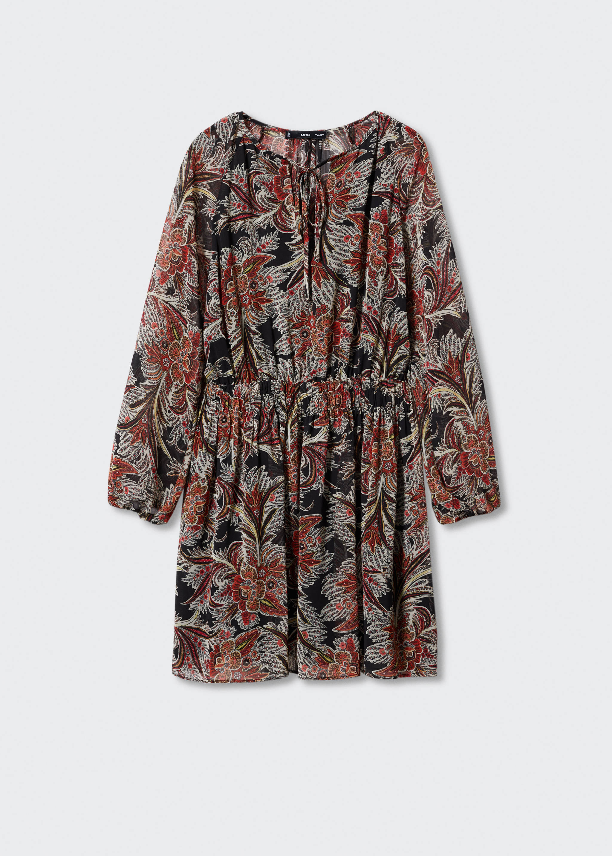 Chiffonkleid mit Blumenmuster - Artikel ohne Model