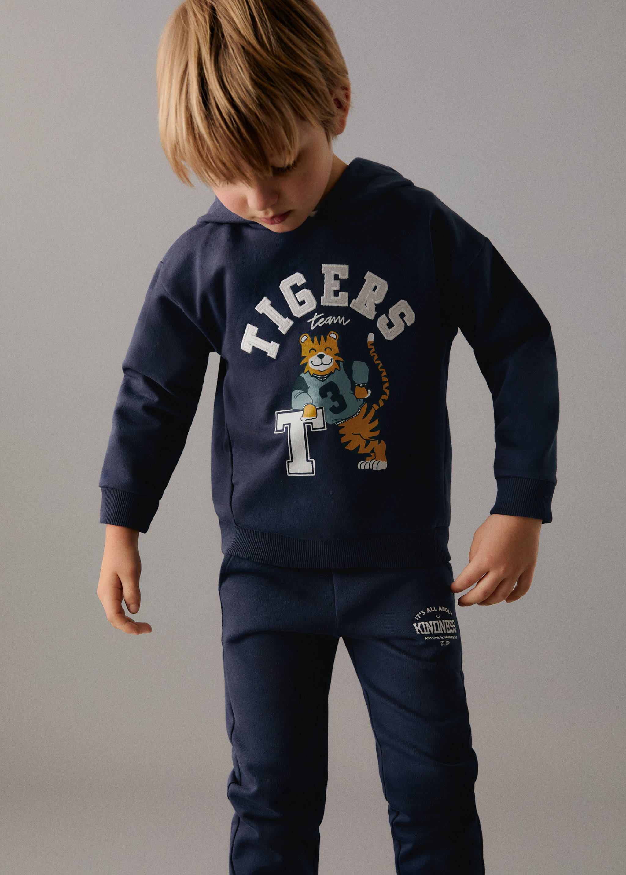 Printed cotton sweatshirt - Medium plane