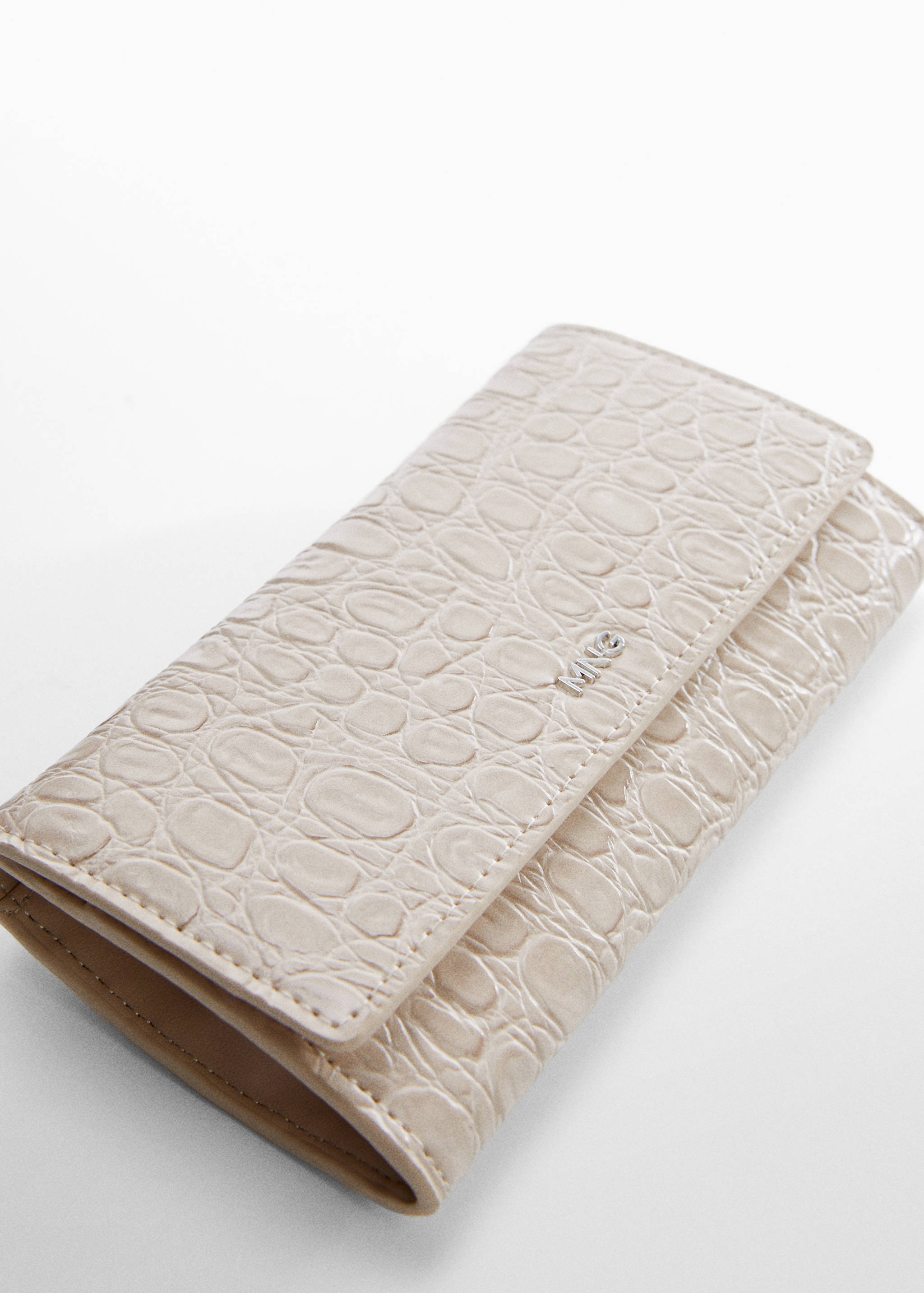 Plånbok krokodilmönster - Bild av mittparti