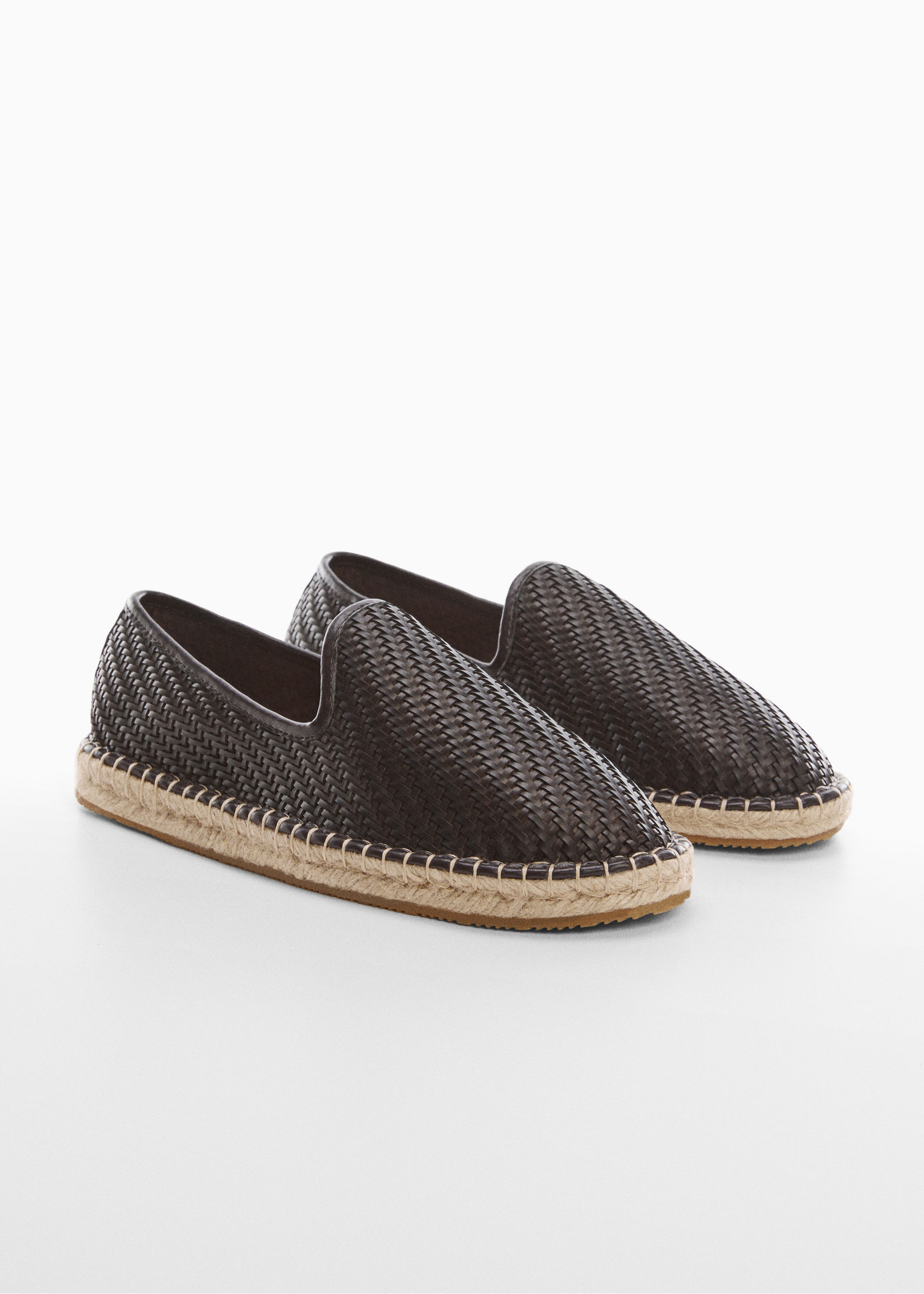 Espadrilles aus Jute in Flecht-Optik - Mittlere Ansicht