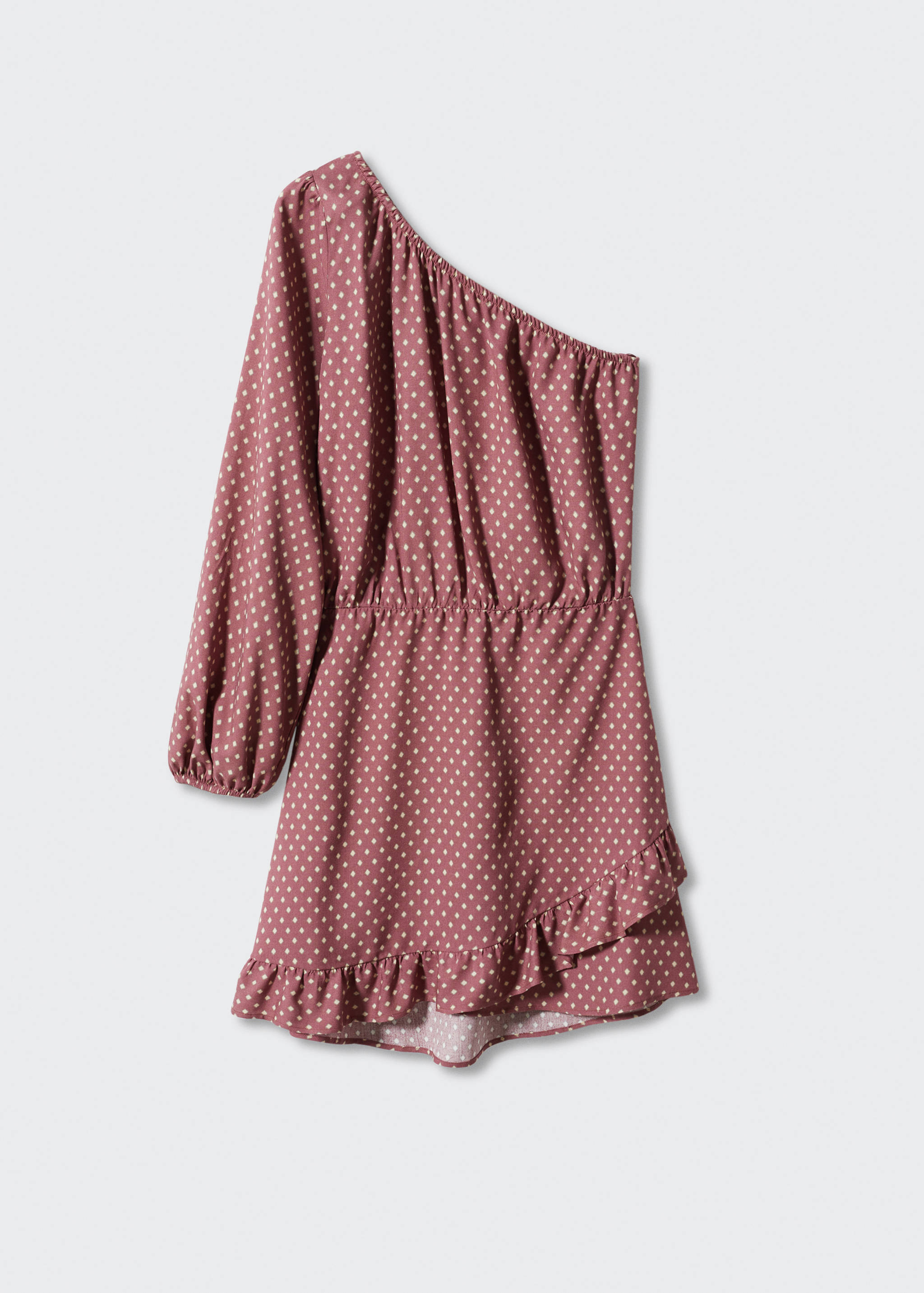 Robe asymétrique volantée - Article sans modèle