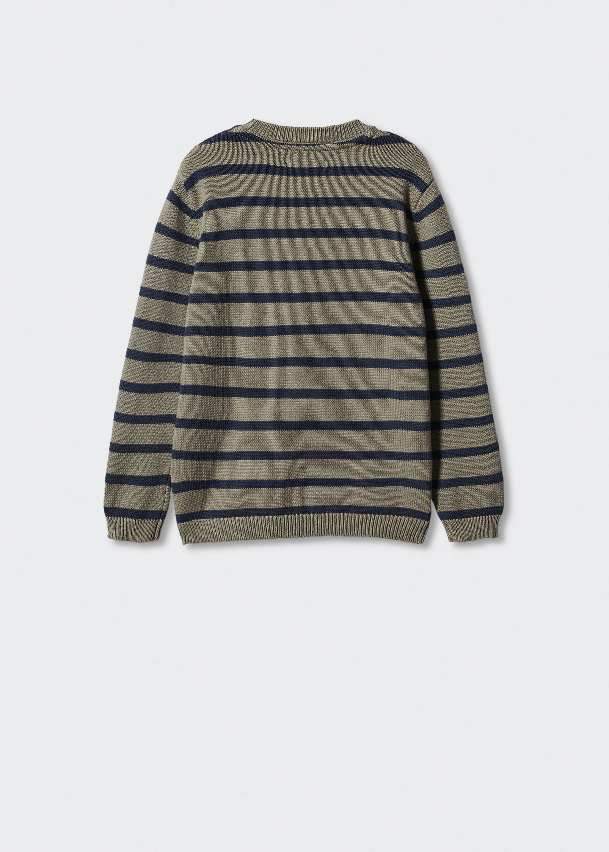 Striped knit sweater - Reverse of the article
