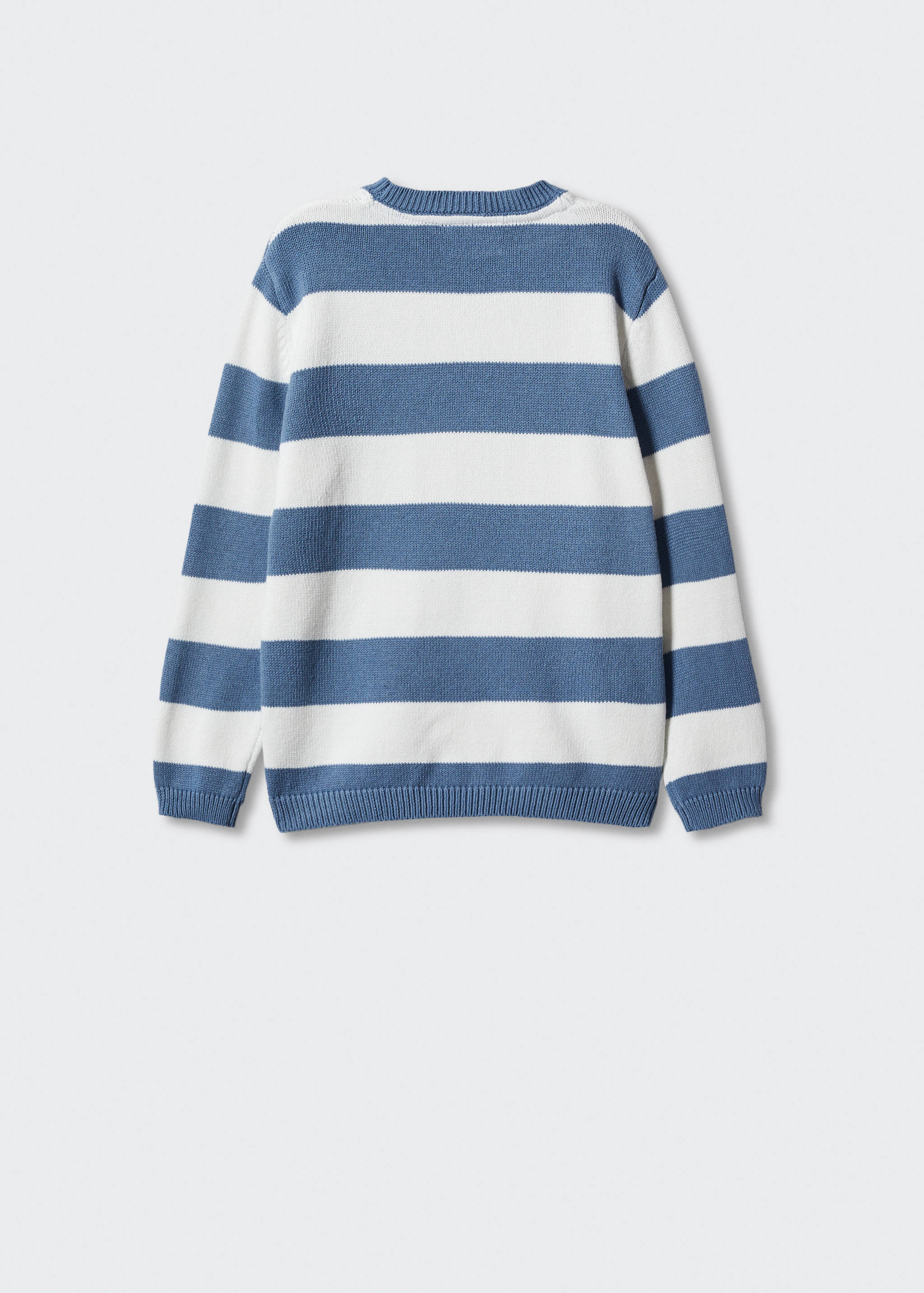 Striped knit sweater - Reverse of the article