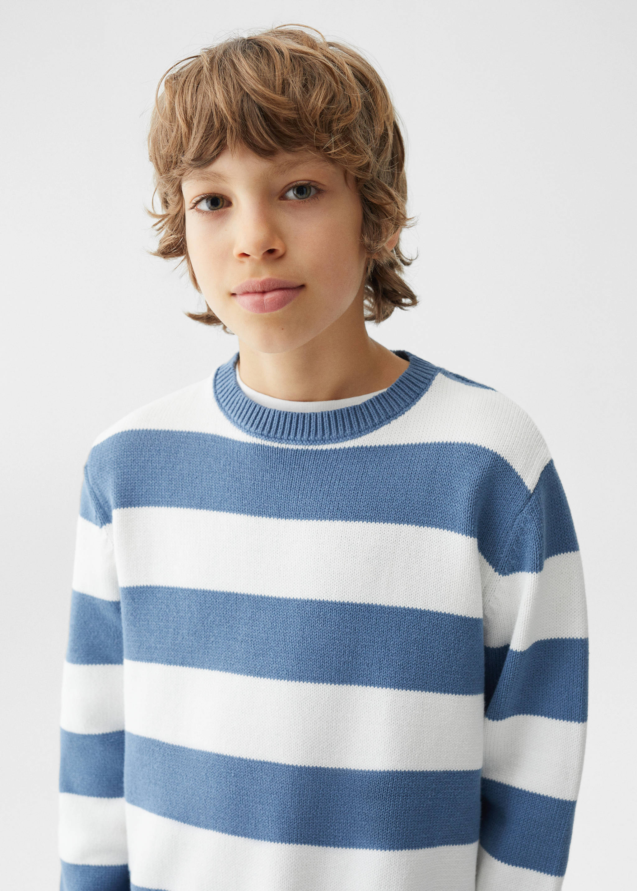 Striped knit sweater - Details of the article 1
