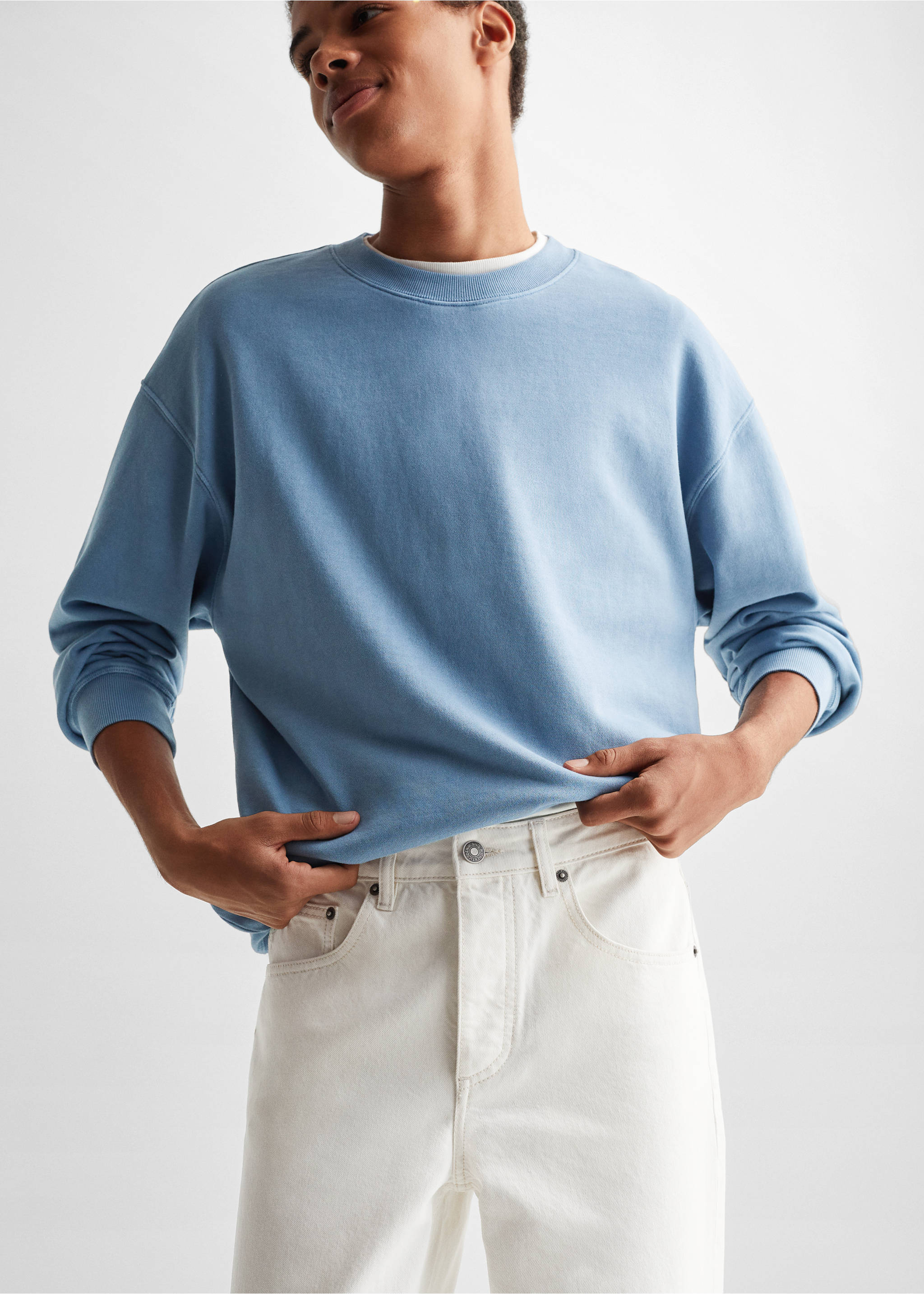 Regular-fit jeans - Medium plane, Off White. Ref: 47093255-00.