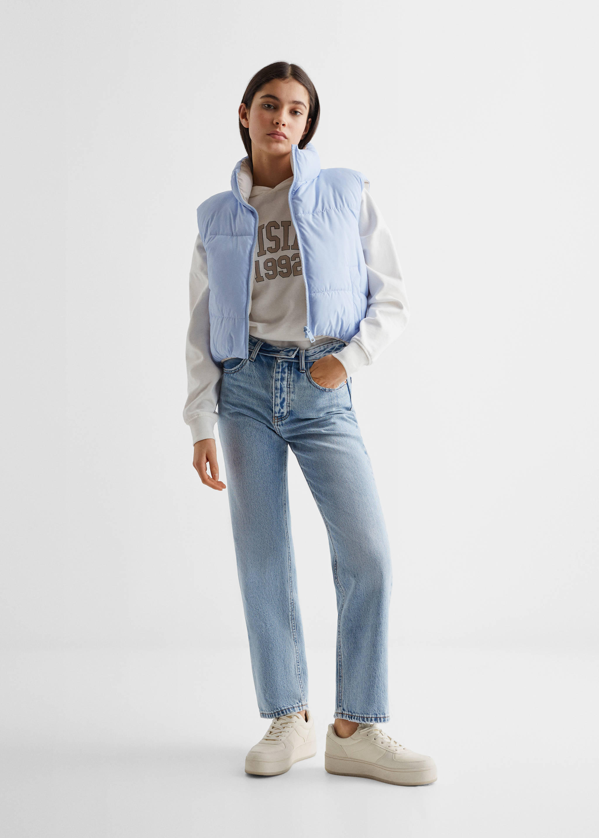 Gilet matelassé réversible - Plan général