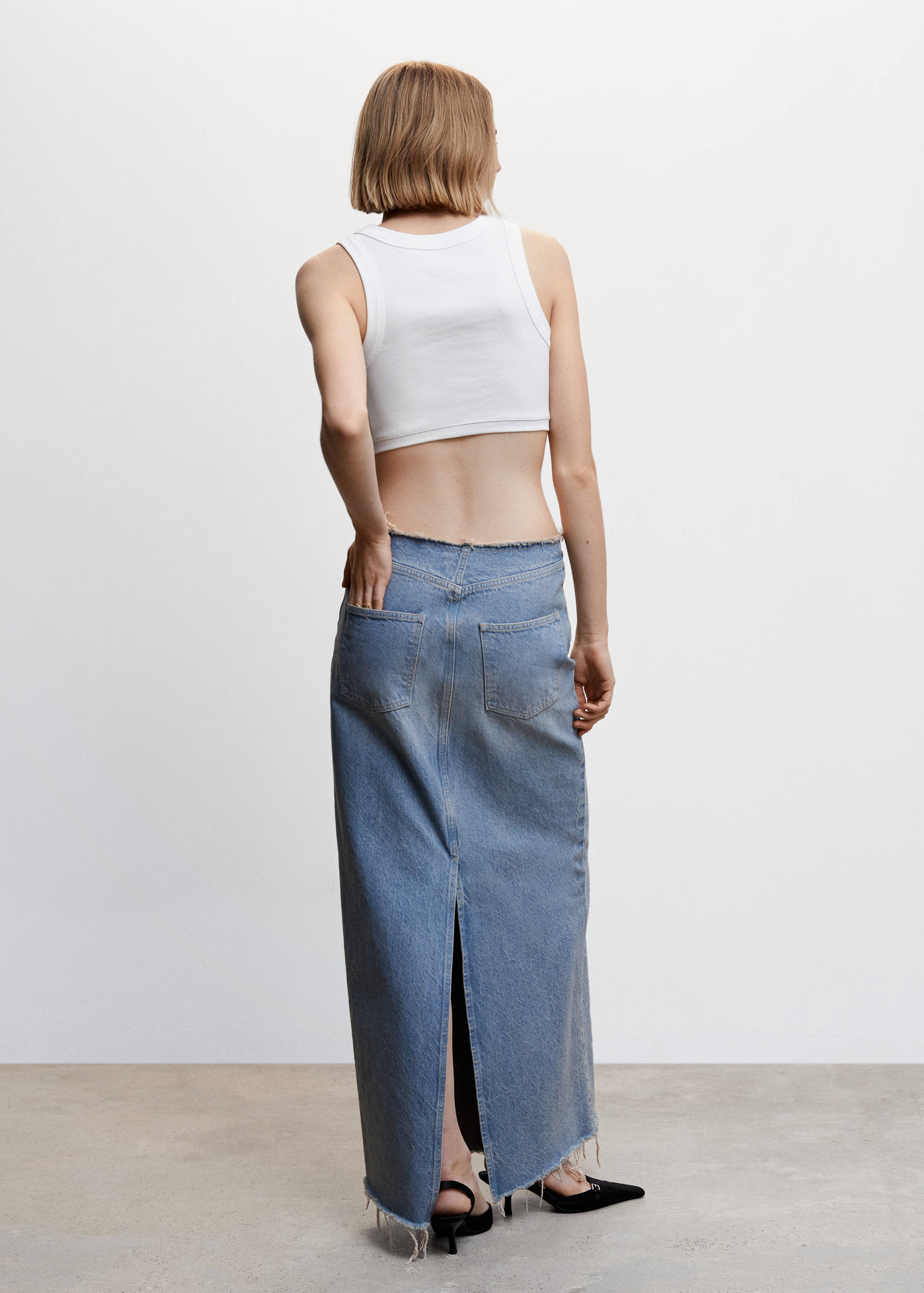 Top cotó reciclat - Revers de l'article