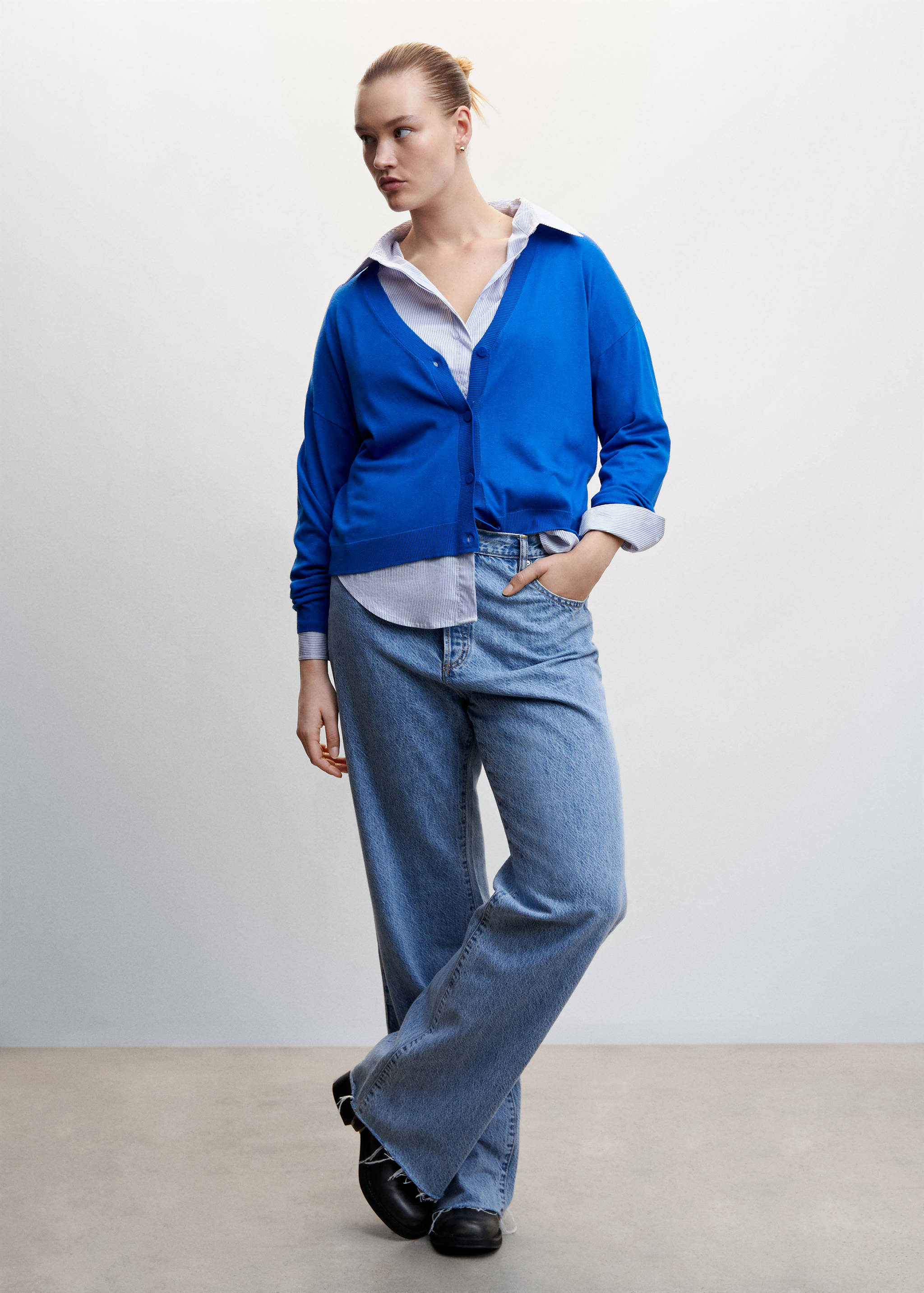 Fine-knit cardigan - Details of the article 3