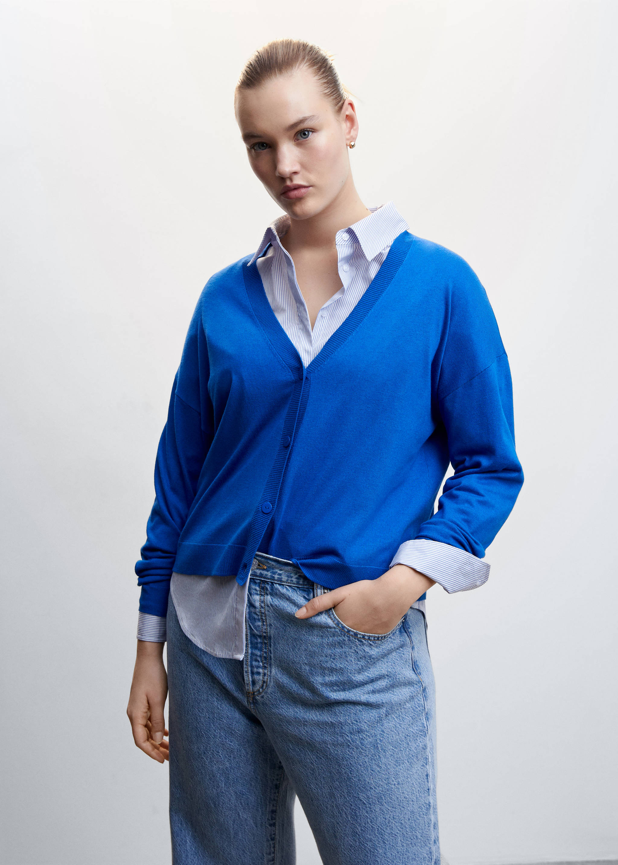 Fine-knit cardigan - Details of the article 5