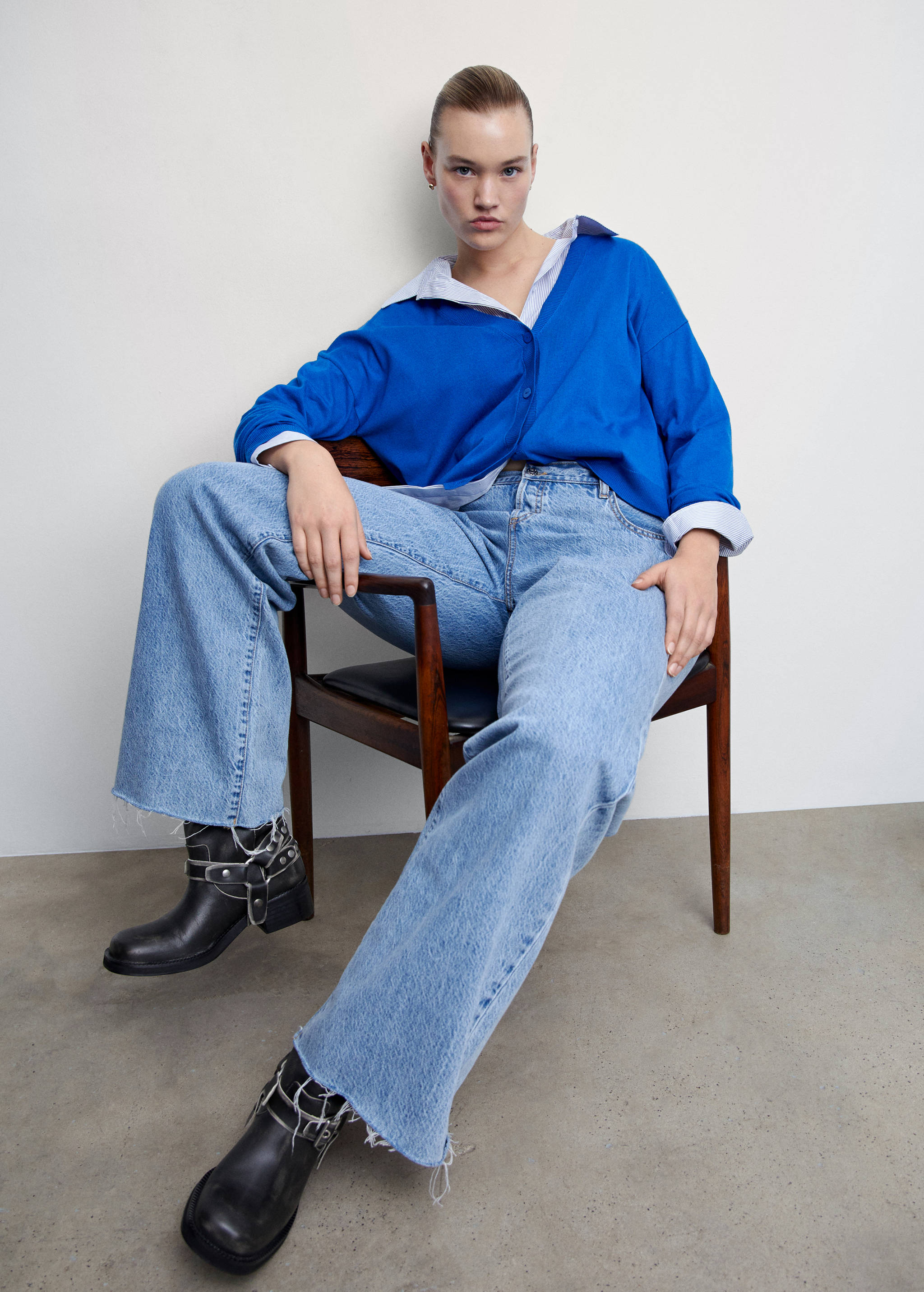 Fine-knit cardigan - Details of the article 4