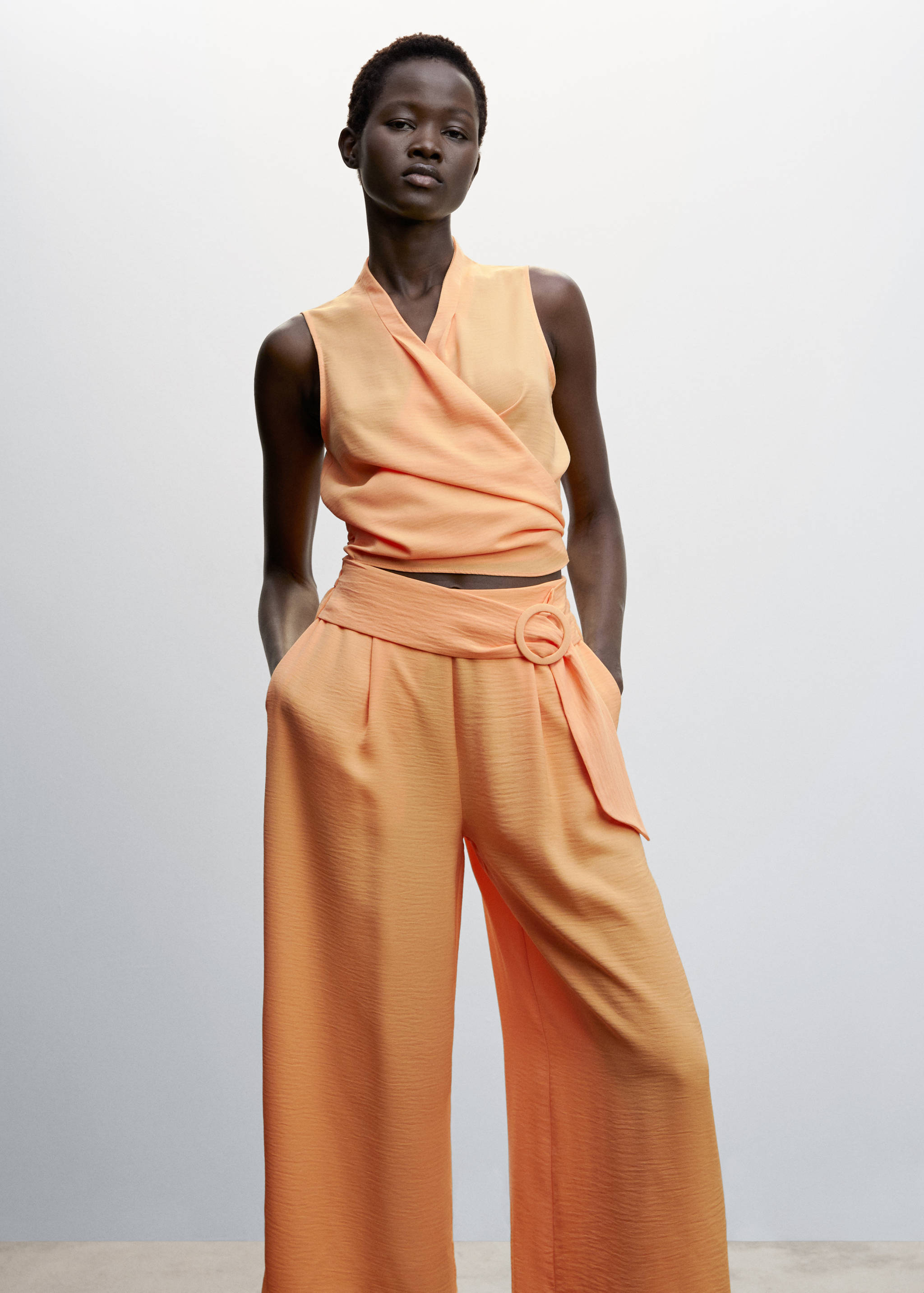 Pantalón fluido wideleg  - Detalle del artículo 1