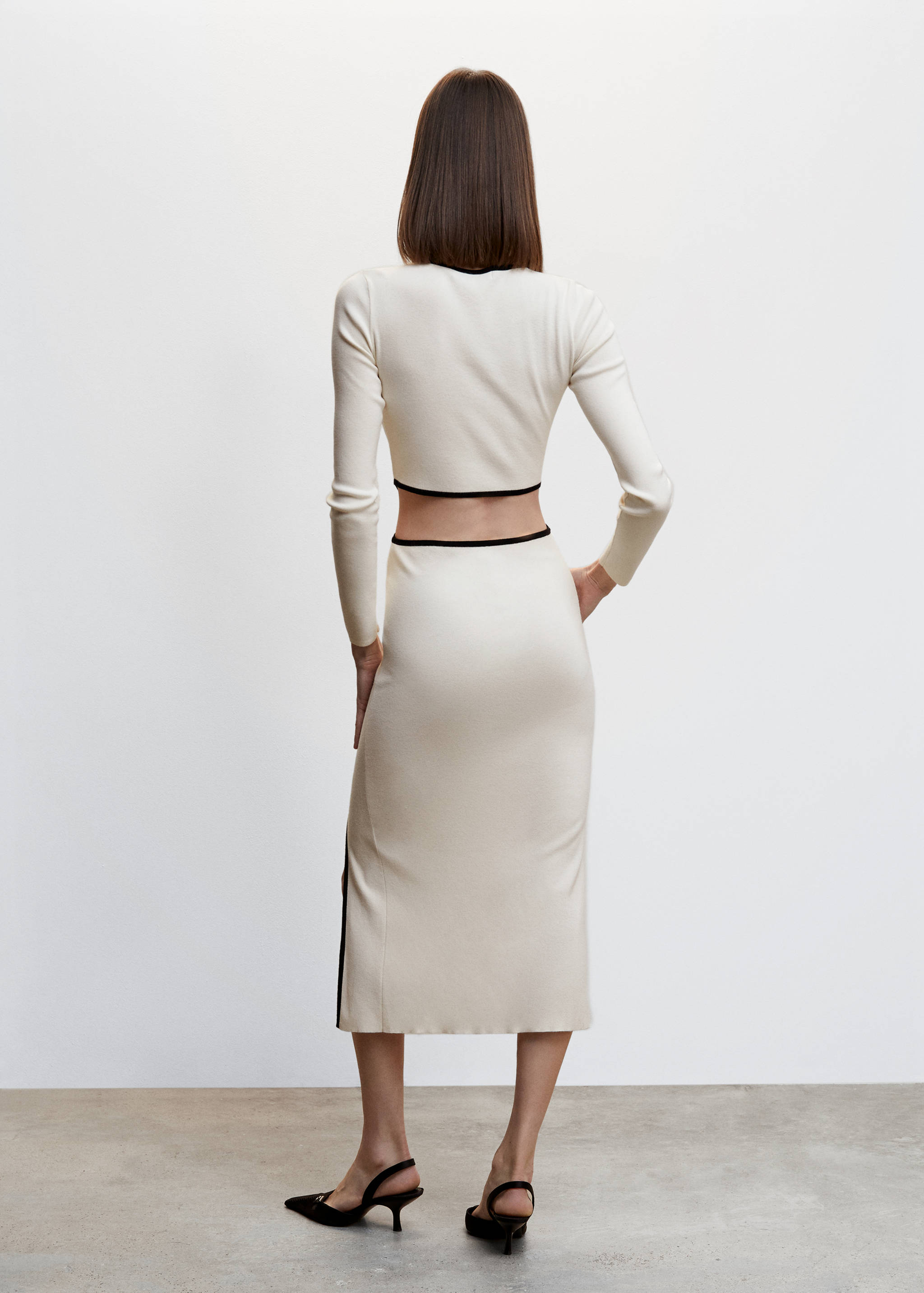 Robe maille ouvertures - Verso de l’article