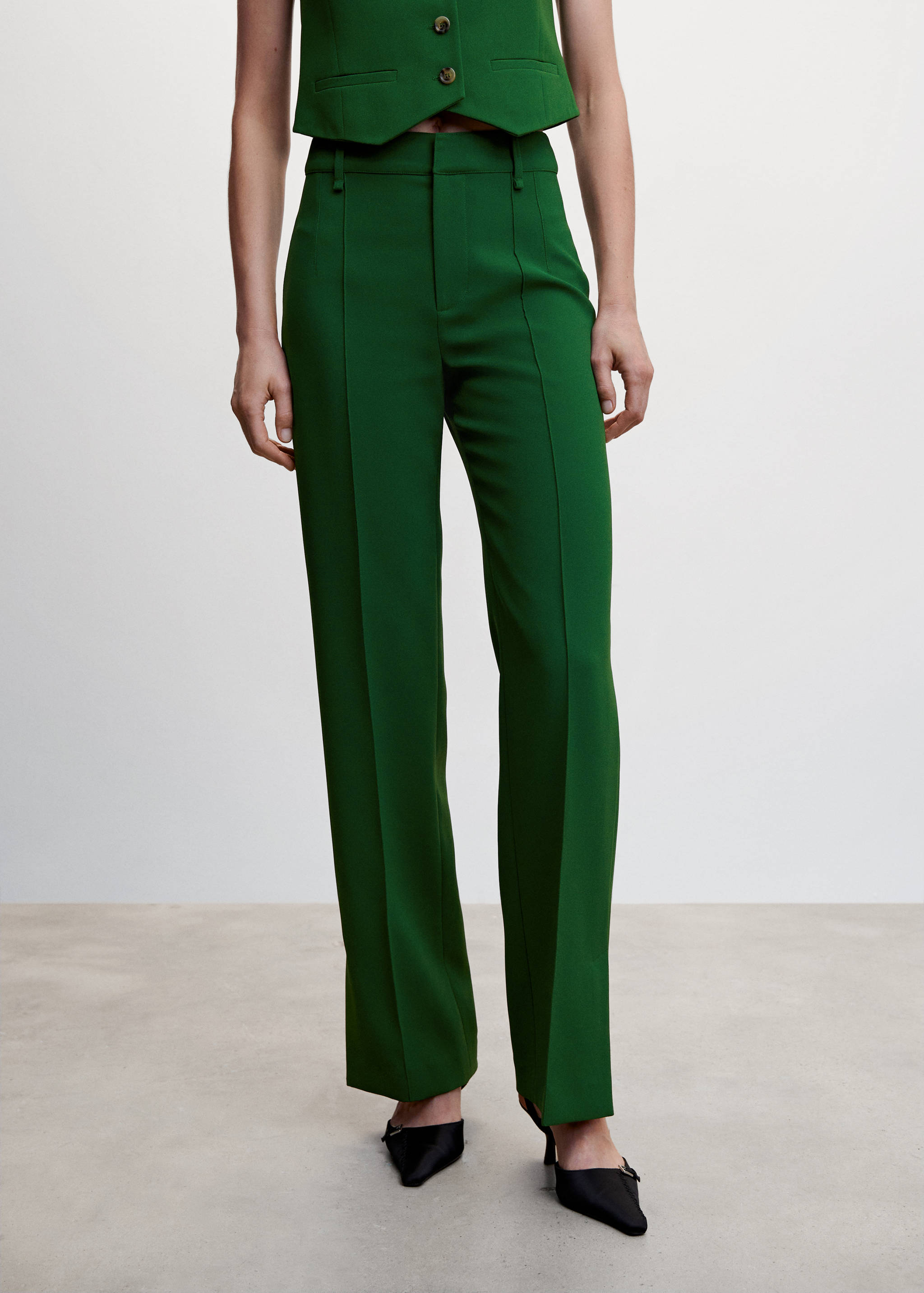 Gerade Anzughose - Mittlere Ansicht