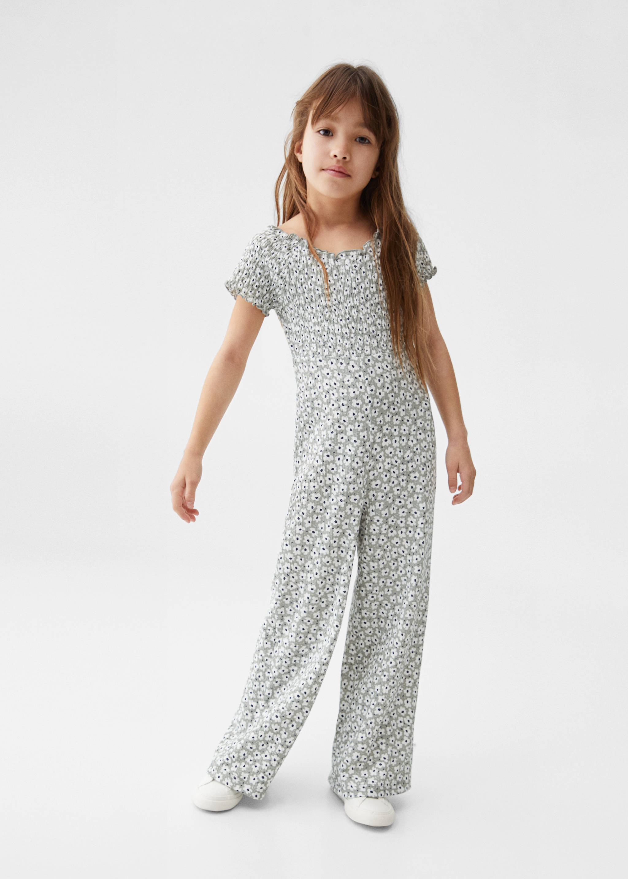 Floral print jumpsuit - General plane