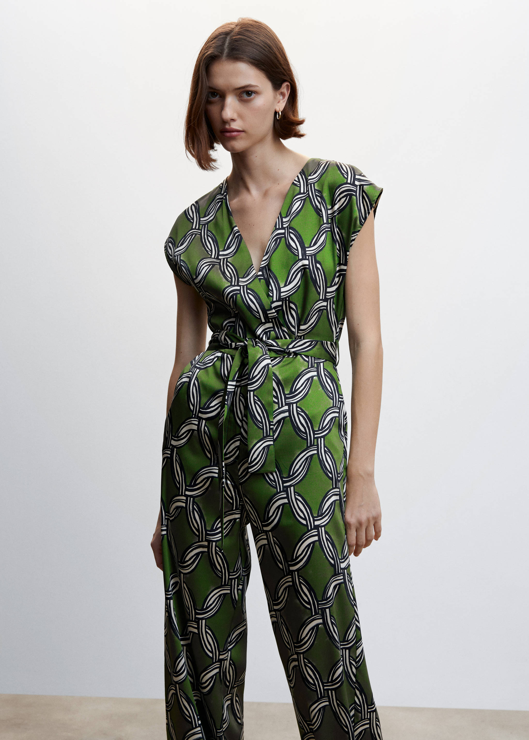Jumpsuit mit Chain-Print - Mittlere Ansicht